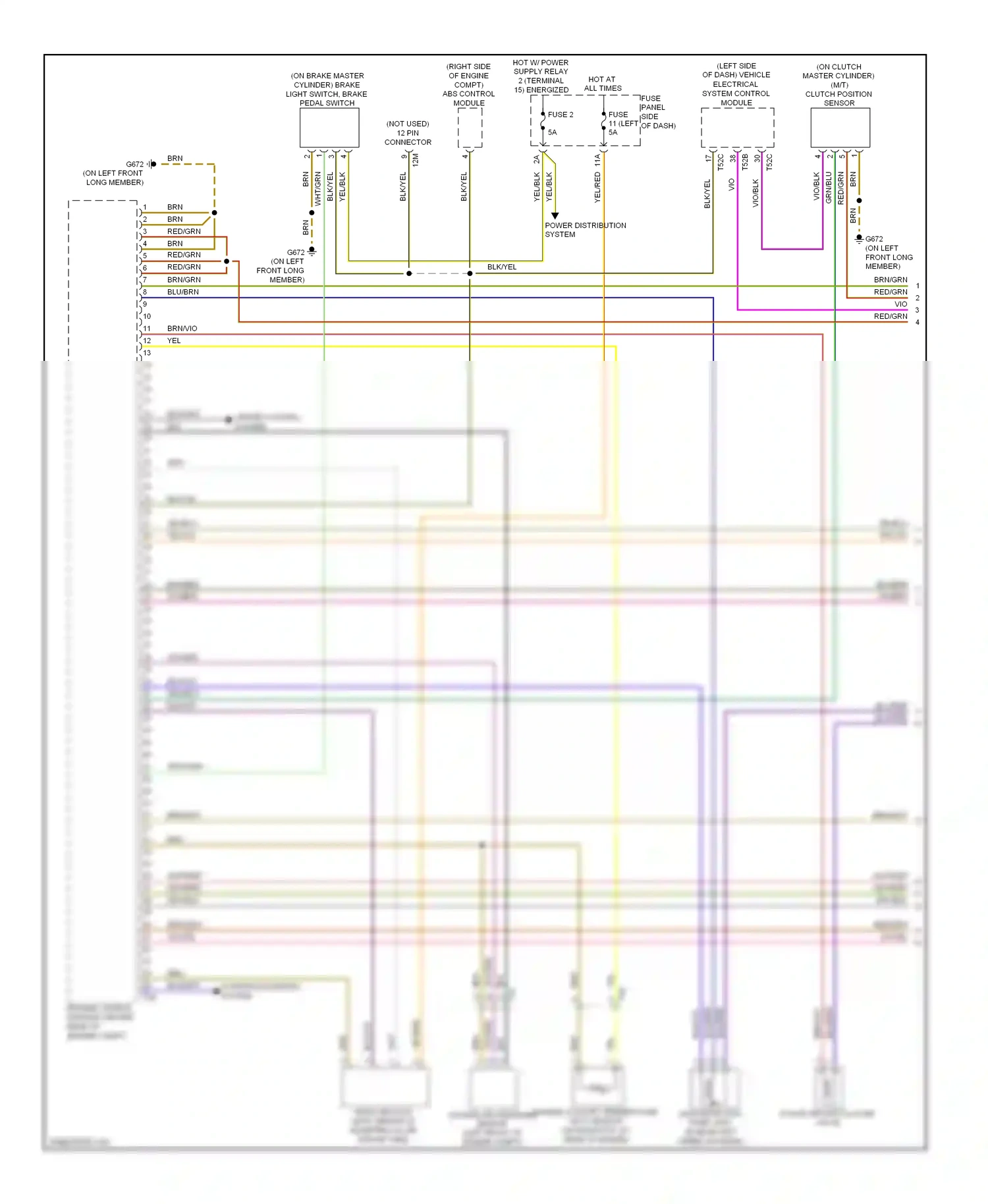Wiring diagram cruise control system for Audi TT 8J facelift (2010-2014) (1 of 3)
