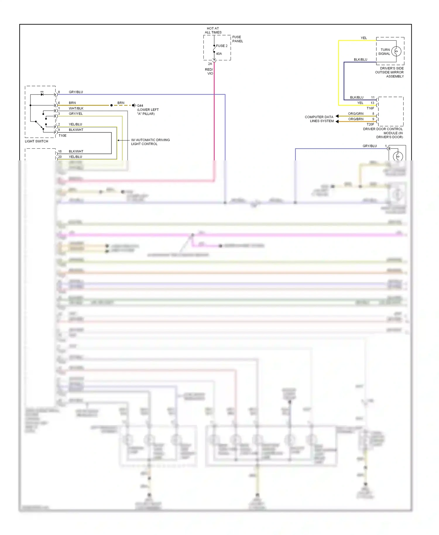 Wiring diagram grn/red for Audi TT 8J facelift (2010-2014) (12 of 18)