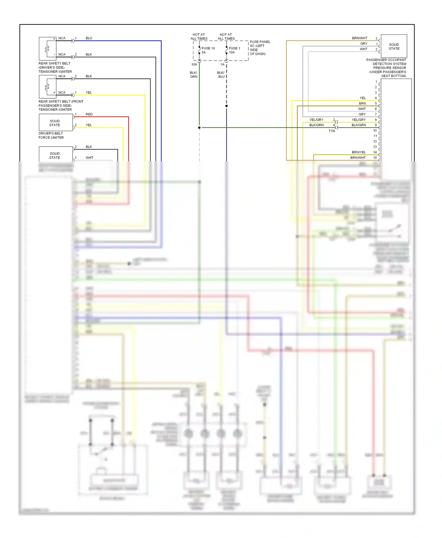 Wiring diagram grn/yel for Audi TT 8J facelift (2010-2014) (18 of 19)