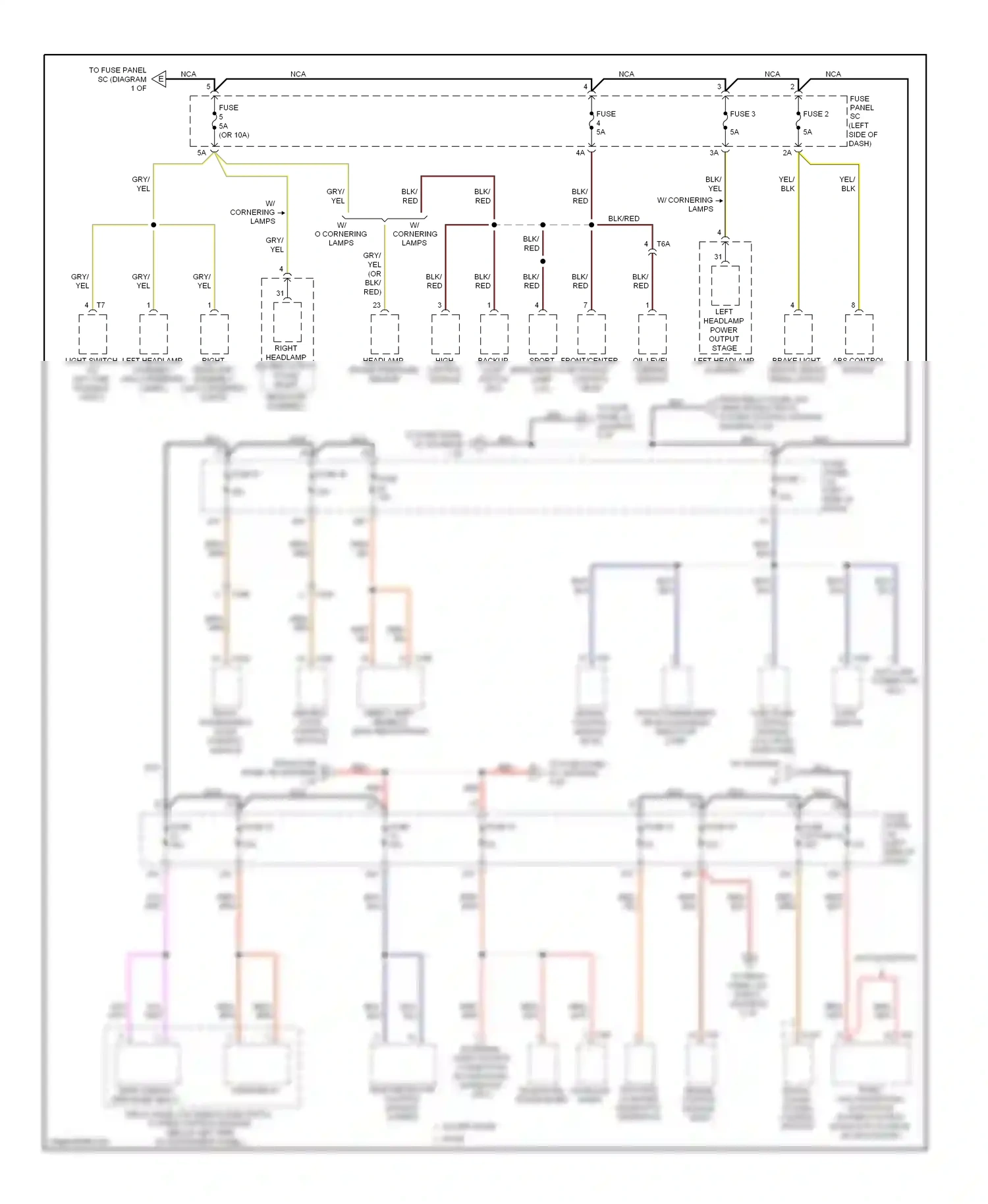 Wiring diagram oil level thermal sensor for Audi TT 8J facelift (2010-2014) (1 of 1)