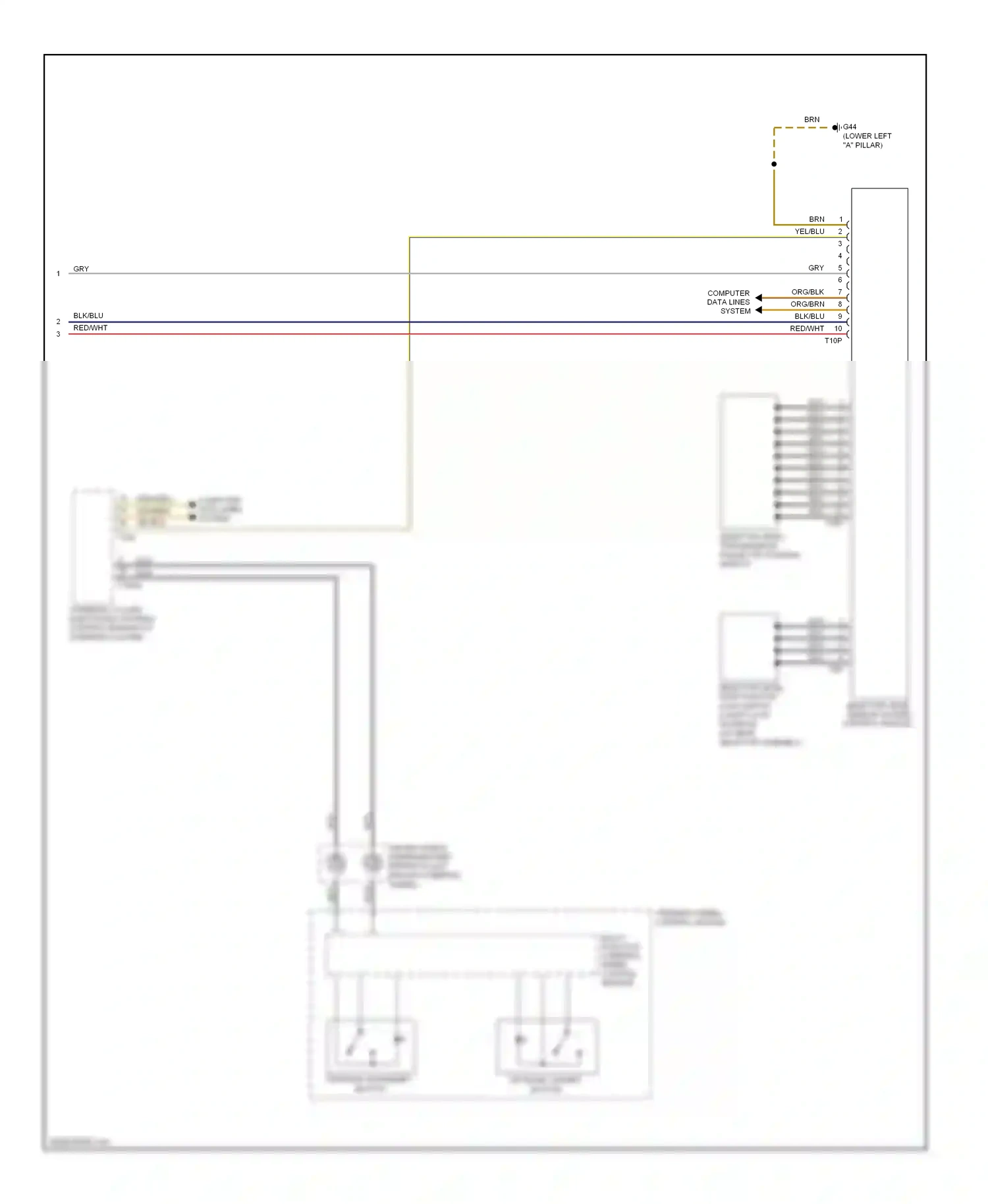 Wiring diagram selector level sensor system control module for Audi TT 8J facelift (2010-2014) (1 of 1)