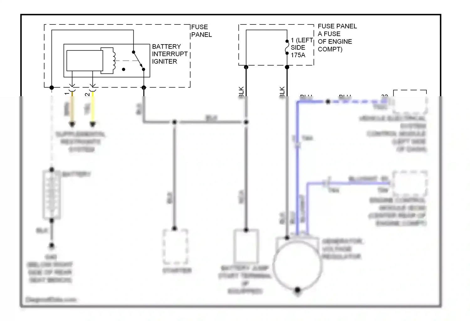 Audi TT 8J facelift (2010-2014) vehicle electrical system control module (left side of dash) wiring diagram  (11 of 27)