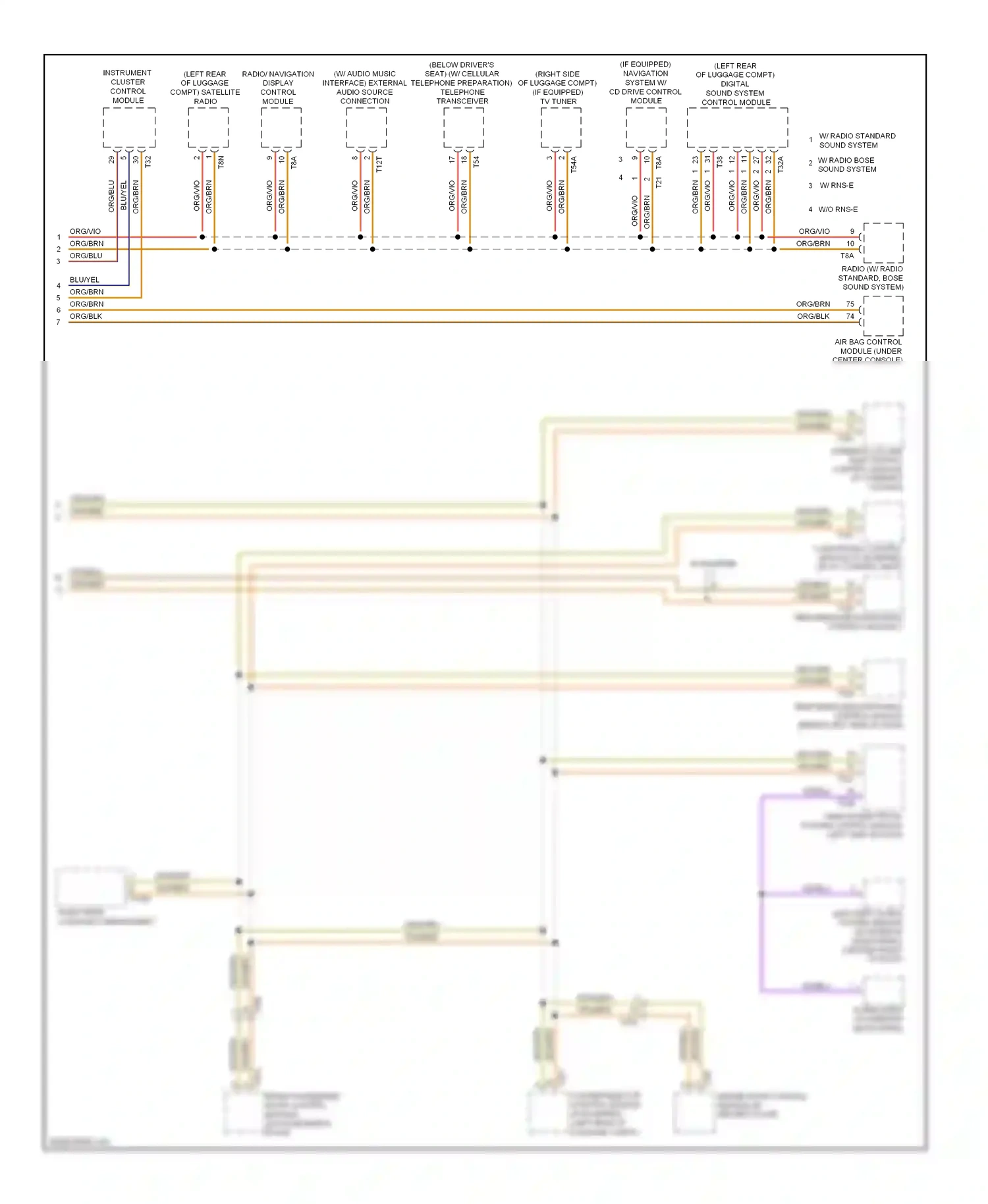 Audi TT 8J facelift (2010-2014) vehicle electrical system control module (left side of dash) wiring diagram  (5 of 27)