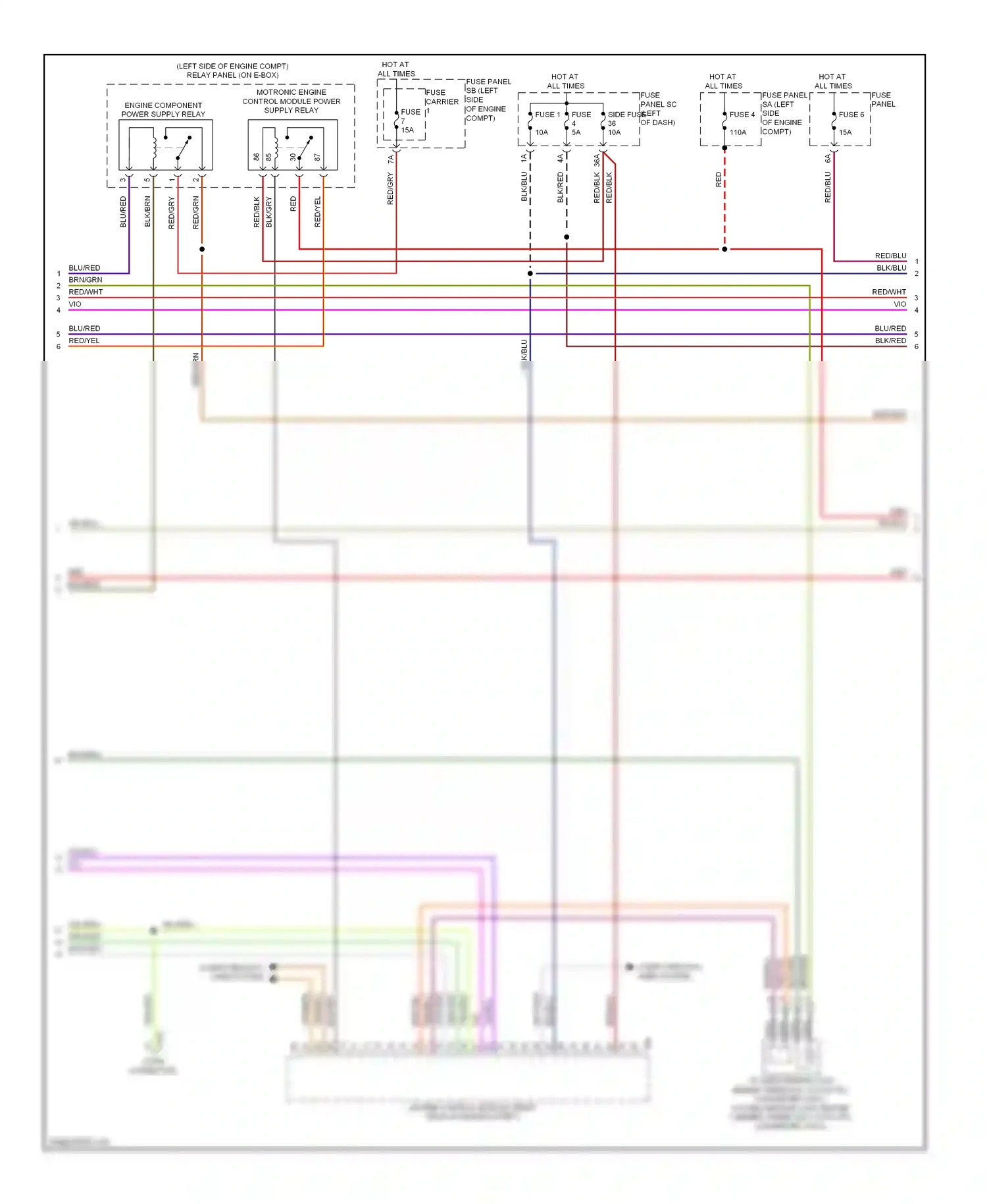 Audi TT 8J facelift (2010-2014) vio/blu wiring diagram  (6 of 17)