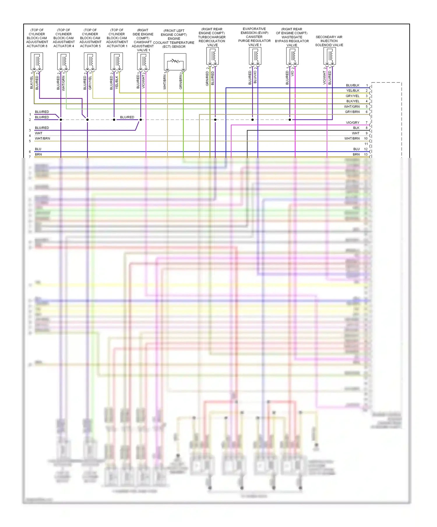 Wiring diagram vio/wht for Audi TT 8J facelift (2010-2014) (9 of 16)