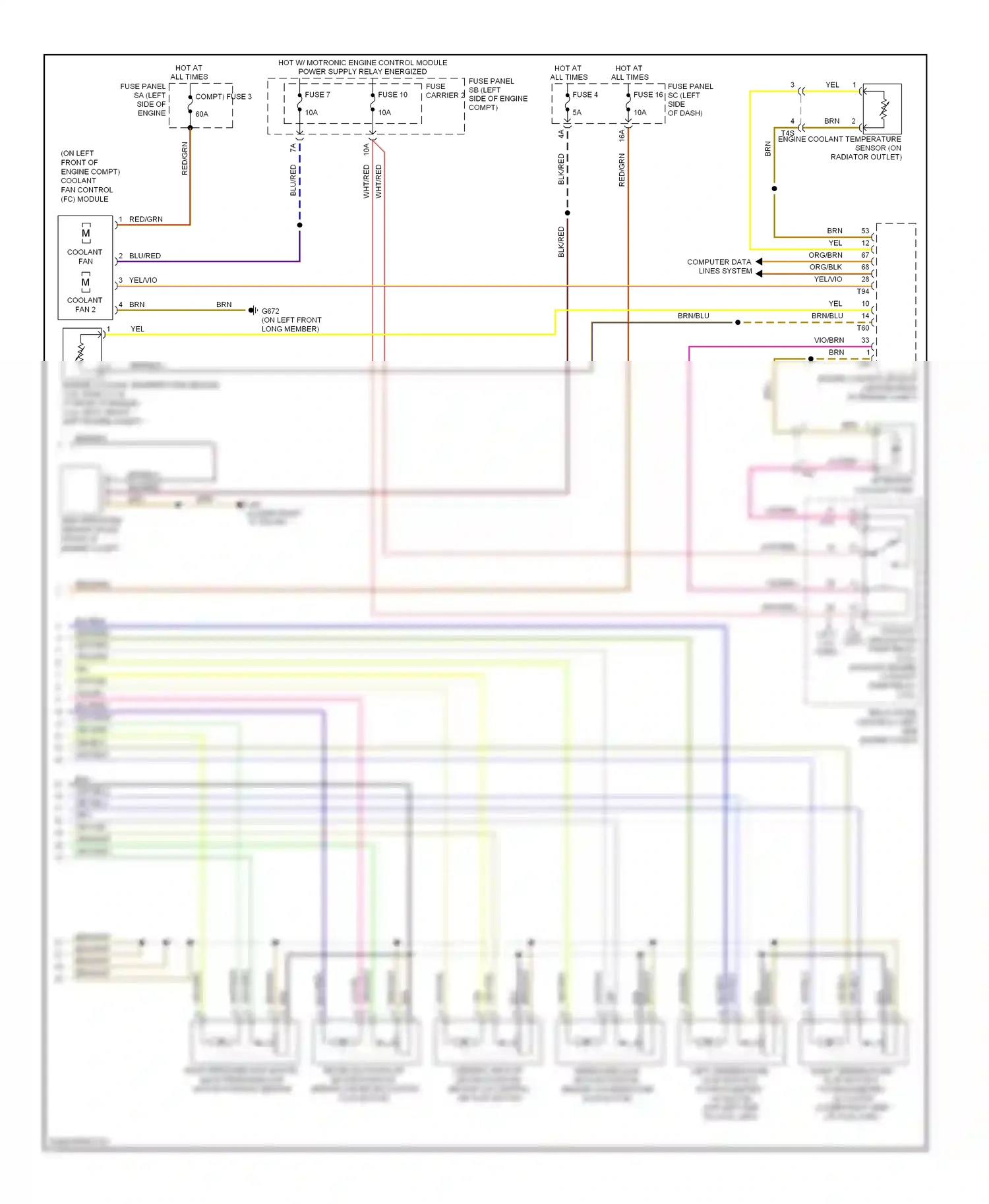 Wiring diagram yel/grn for Audi TT 8J facelift (2010-2014) (2 of 14)