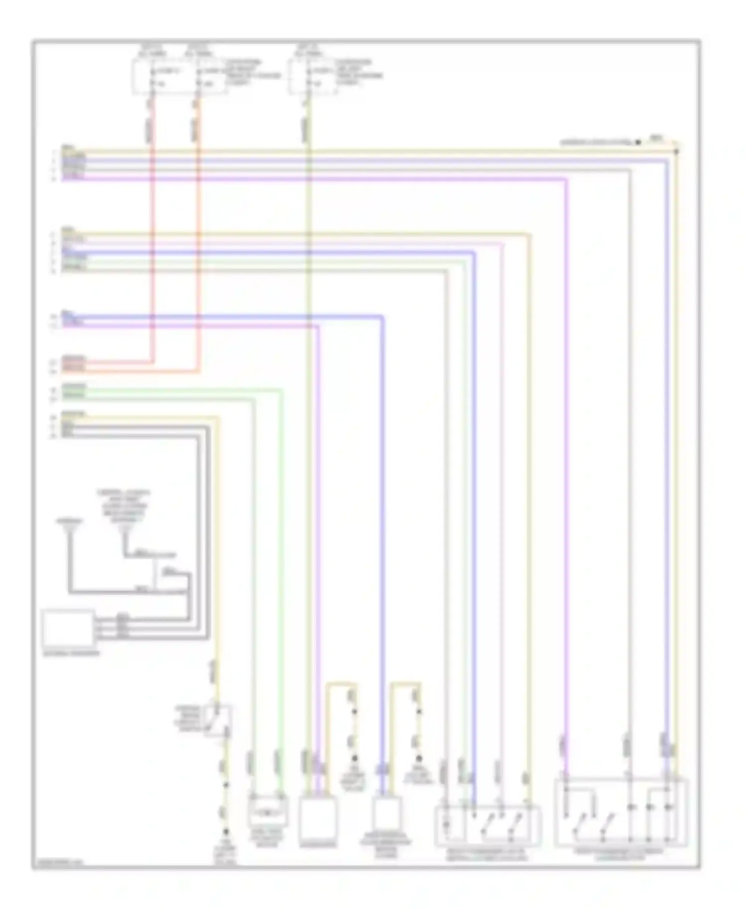 TT Audi 8J (2006-2010): Anti-theft circuit (2 of 2)