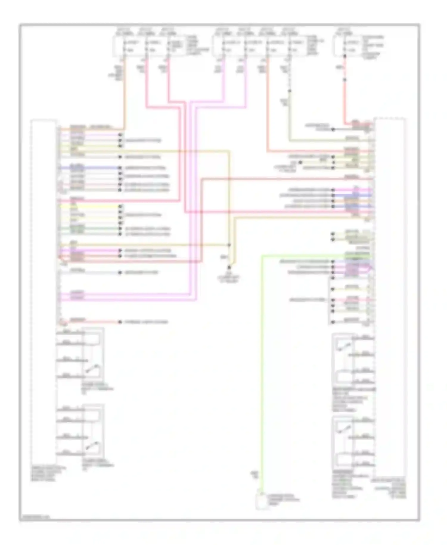 TT Audi 8J (2006-2010): Body computer module circuit (2 of 2)