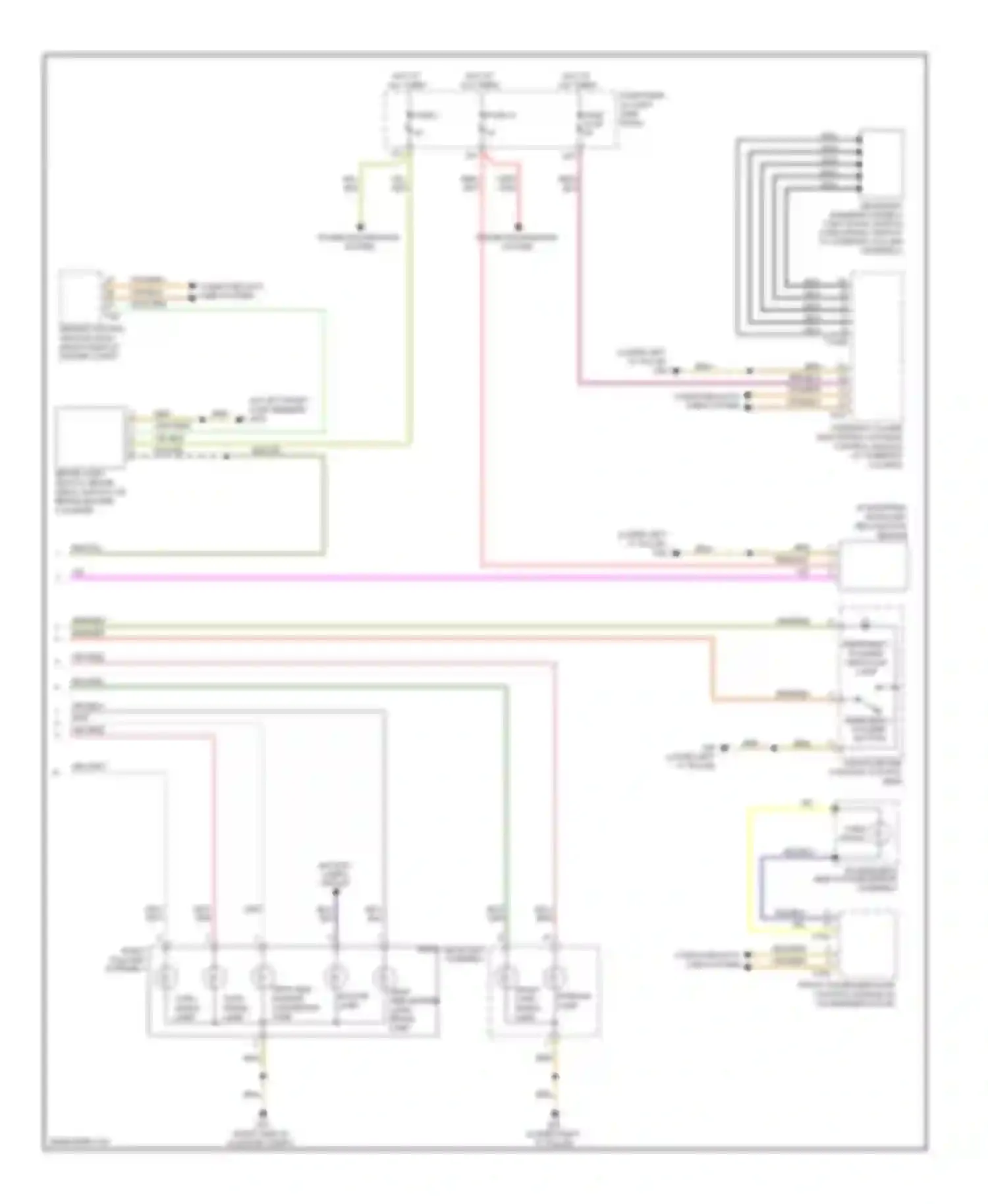 TT Audi 8J (2006-2010): Exterior lamps circuit (2 of 2)