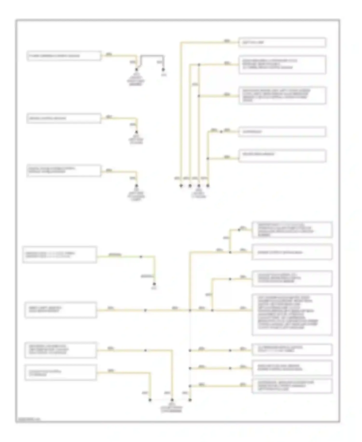 TT Audi 8J (2006-2010): Ground distribution circuit (2 of 2)