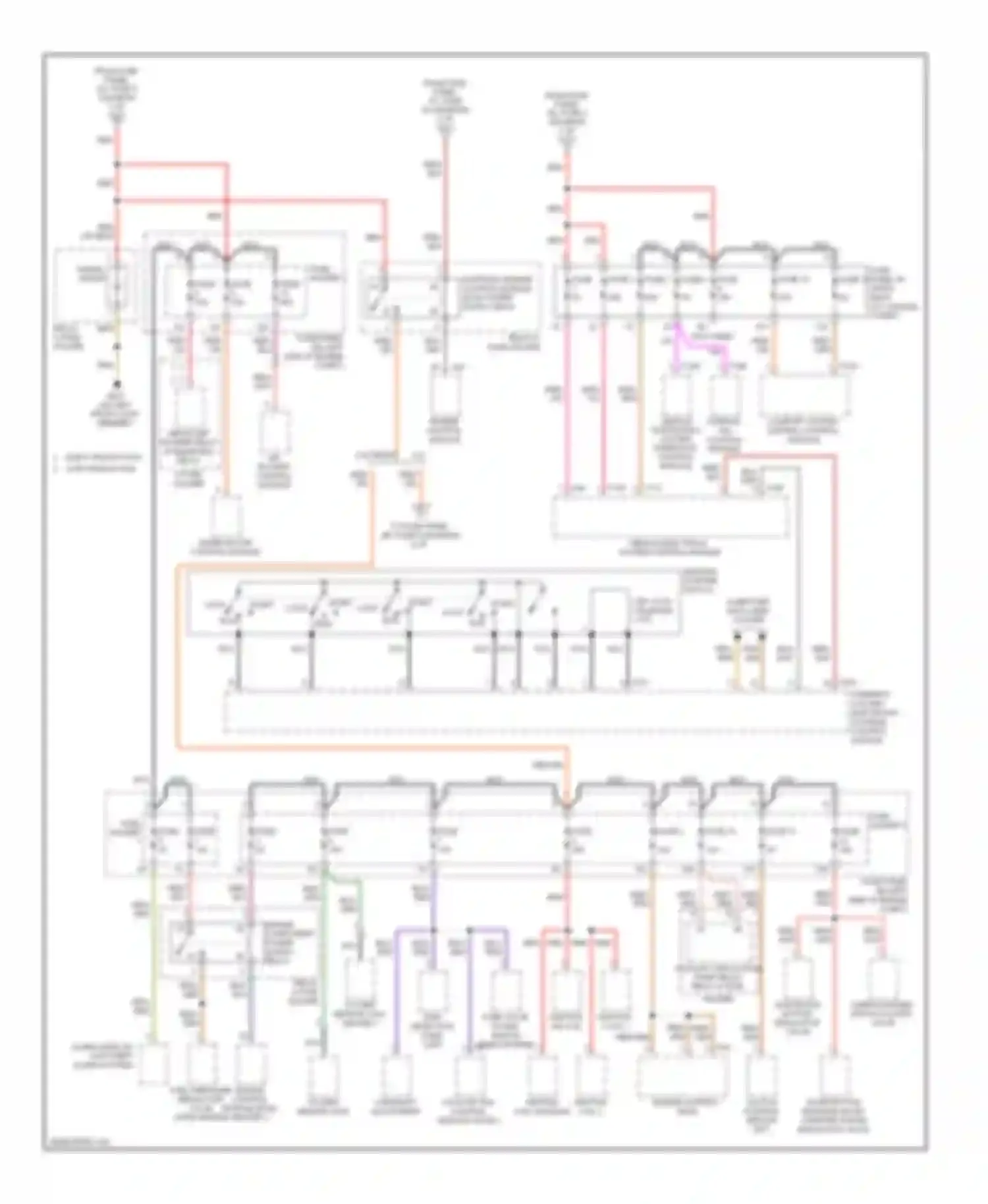 TT Audi 8J (2006-2010): Power distribution circuit (3 of 4)