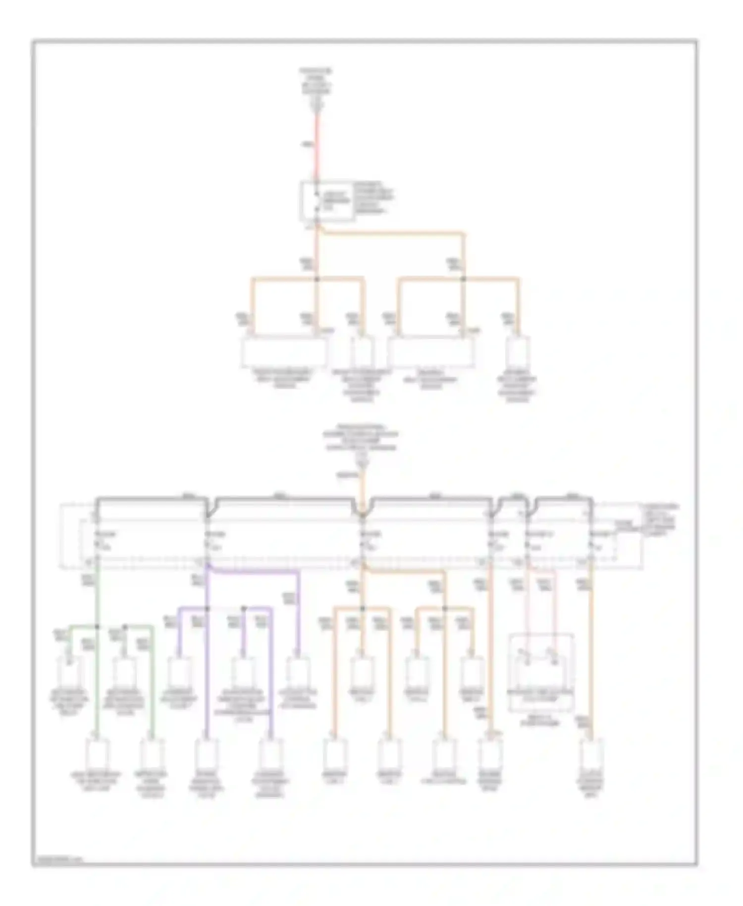 TT Audi 8J (2006-2010): Power distribution circuit (4 of 4)