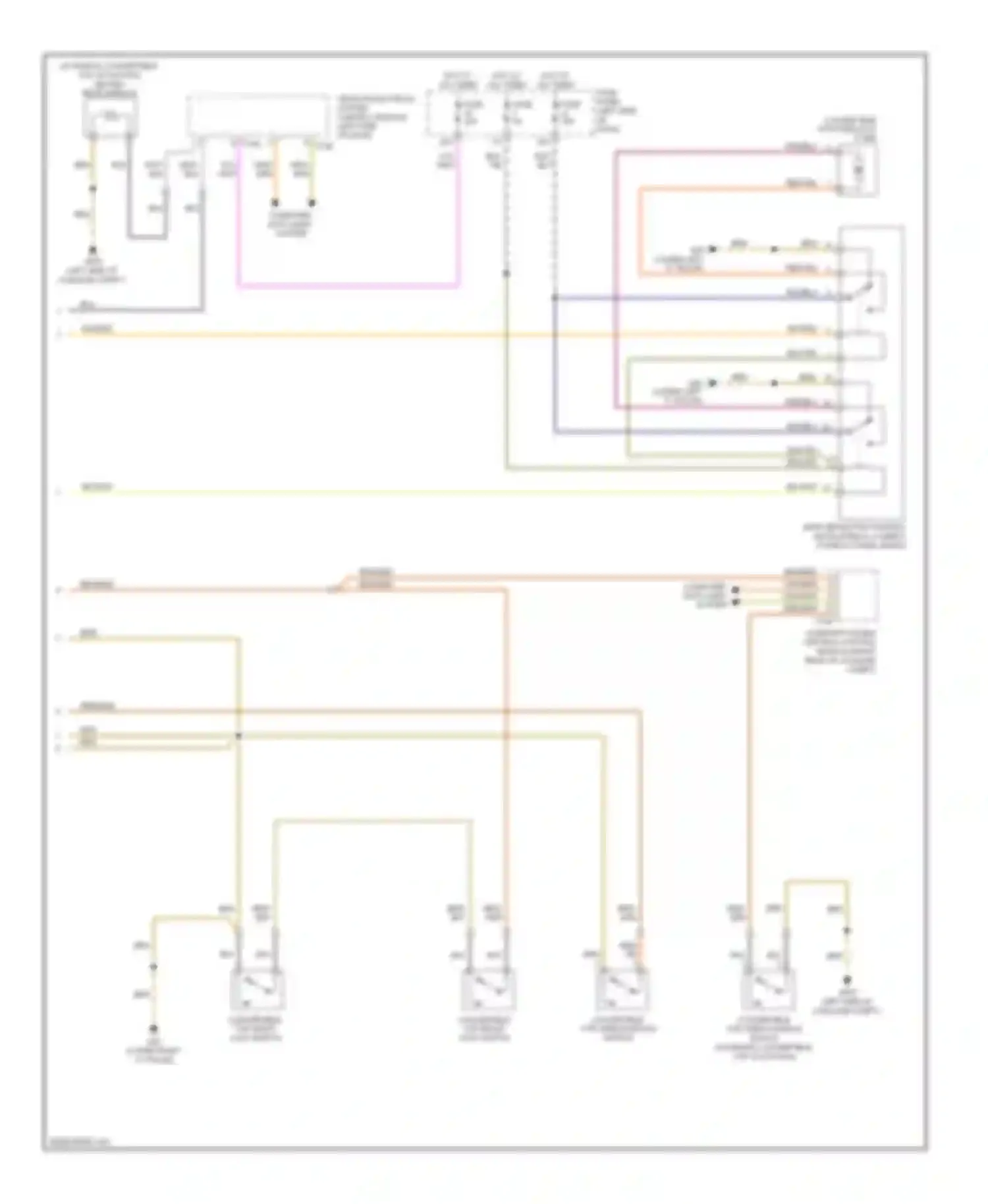 TT Audi 8J (2006-2010): Power top/sunroof circuit (2 of 2)