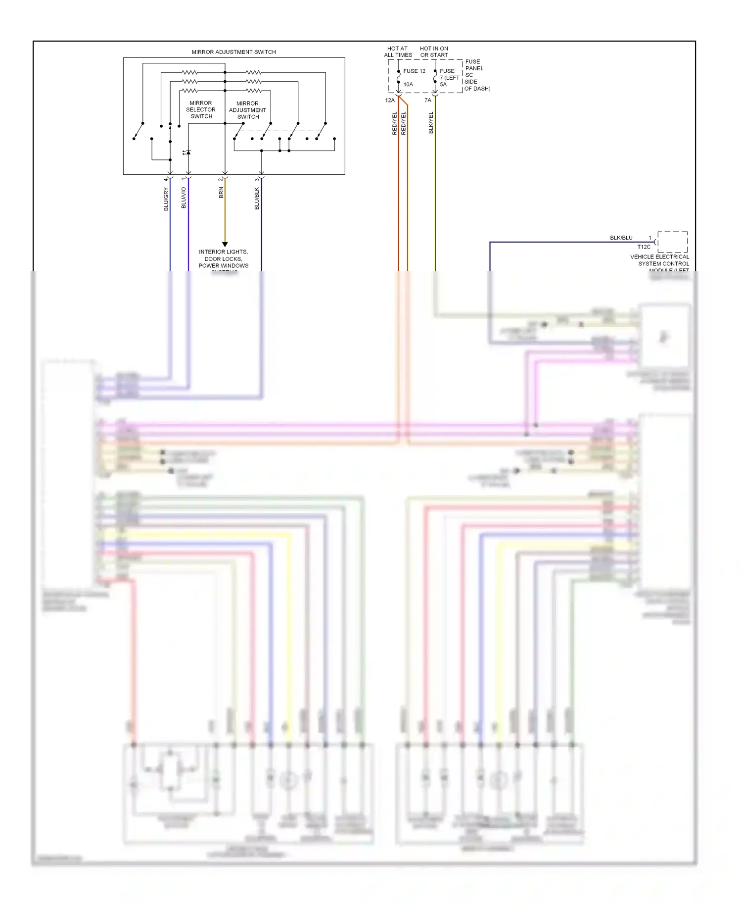 Wiring diagram blk/blu for Audi TT 8J (2006-2010) (27 of 30)