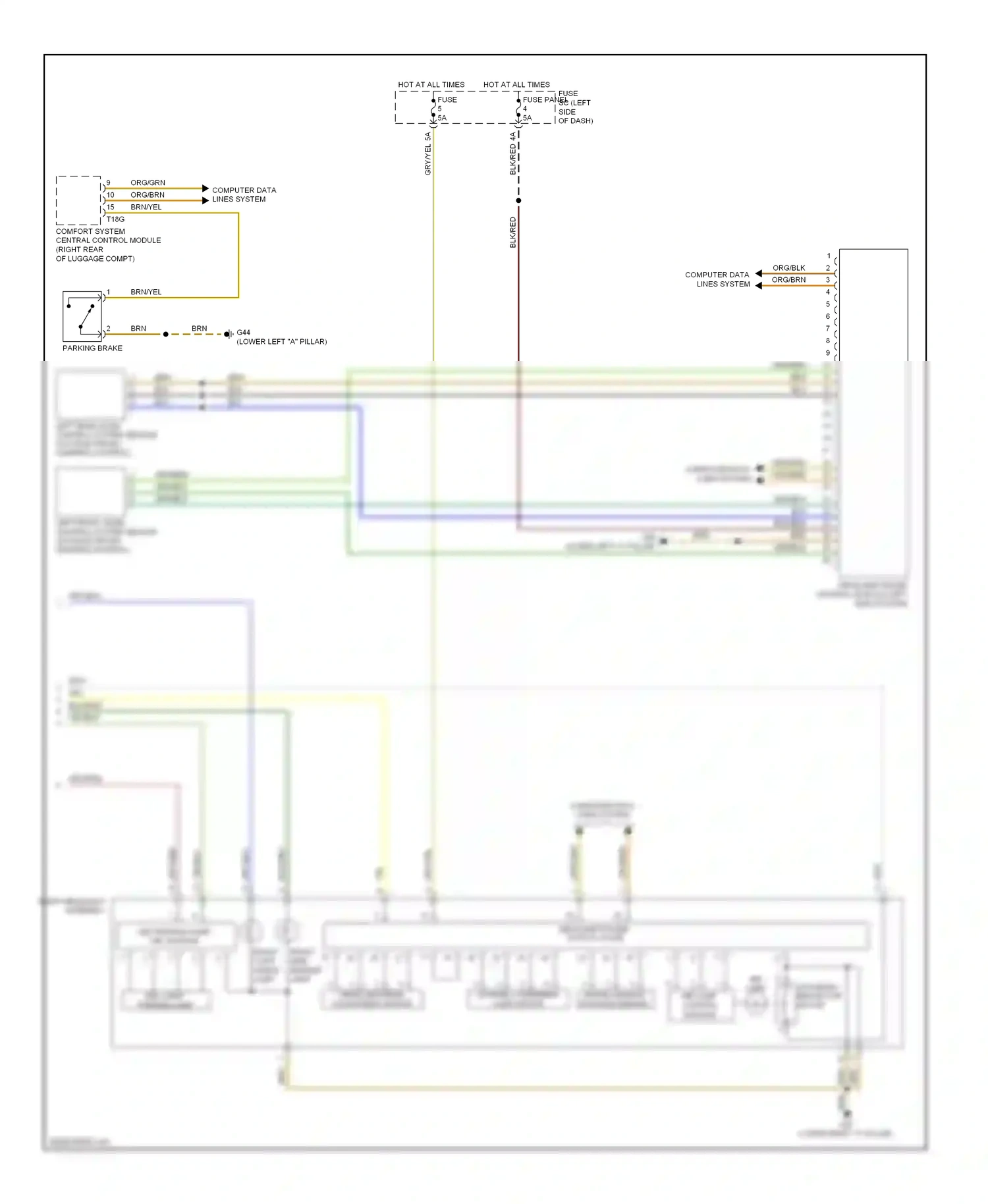 Wiring diagram blu for Audi TT 8J (2006-2010) (17 of 47)