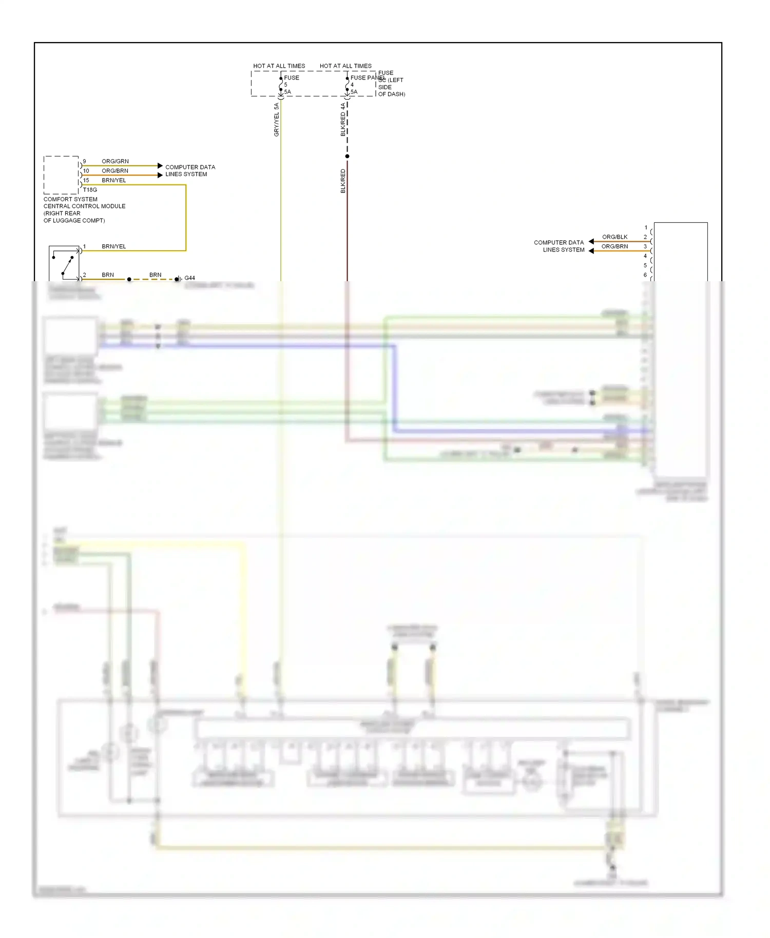 Wiring diagram blu for Audi TT 8J (2006-2010) (16 of 47)