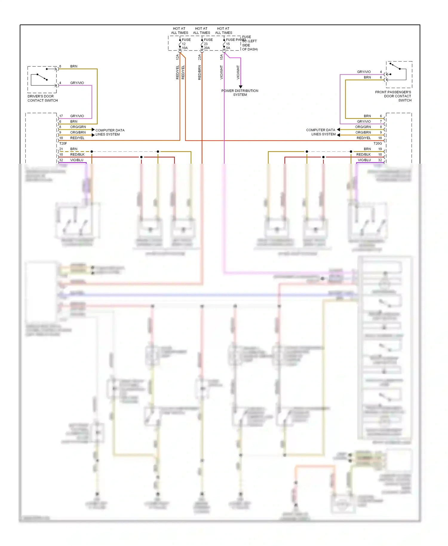 Wiring diagram blu/gry for Audi TT 8J (2006-2010) (2 of 5)