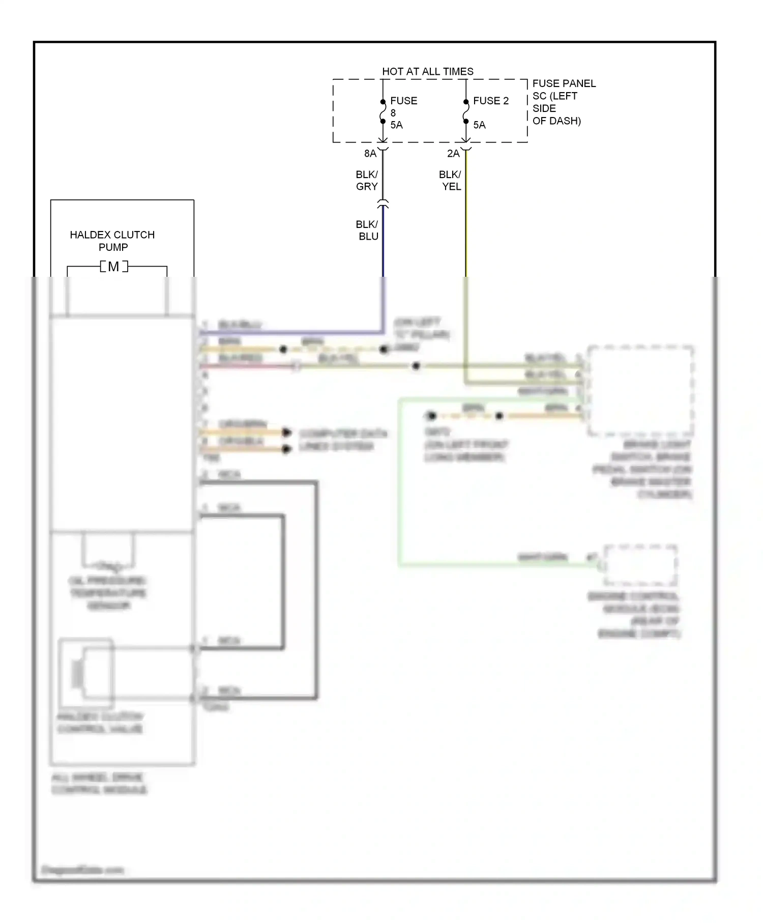 Wiring diagram brn for Audi TT 8J (2006-2010) (73 of 79)