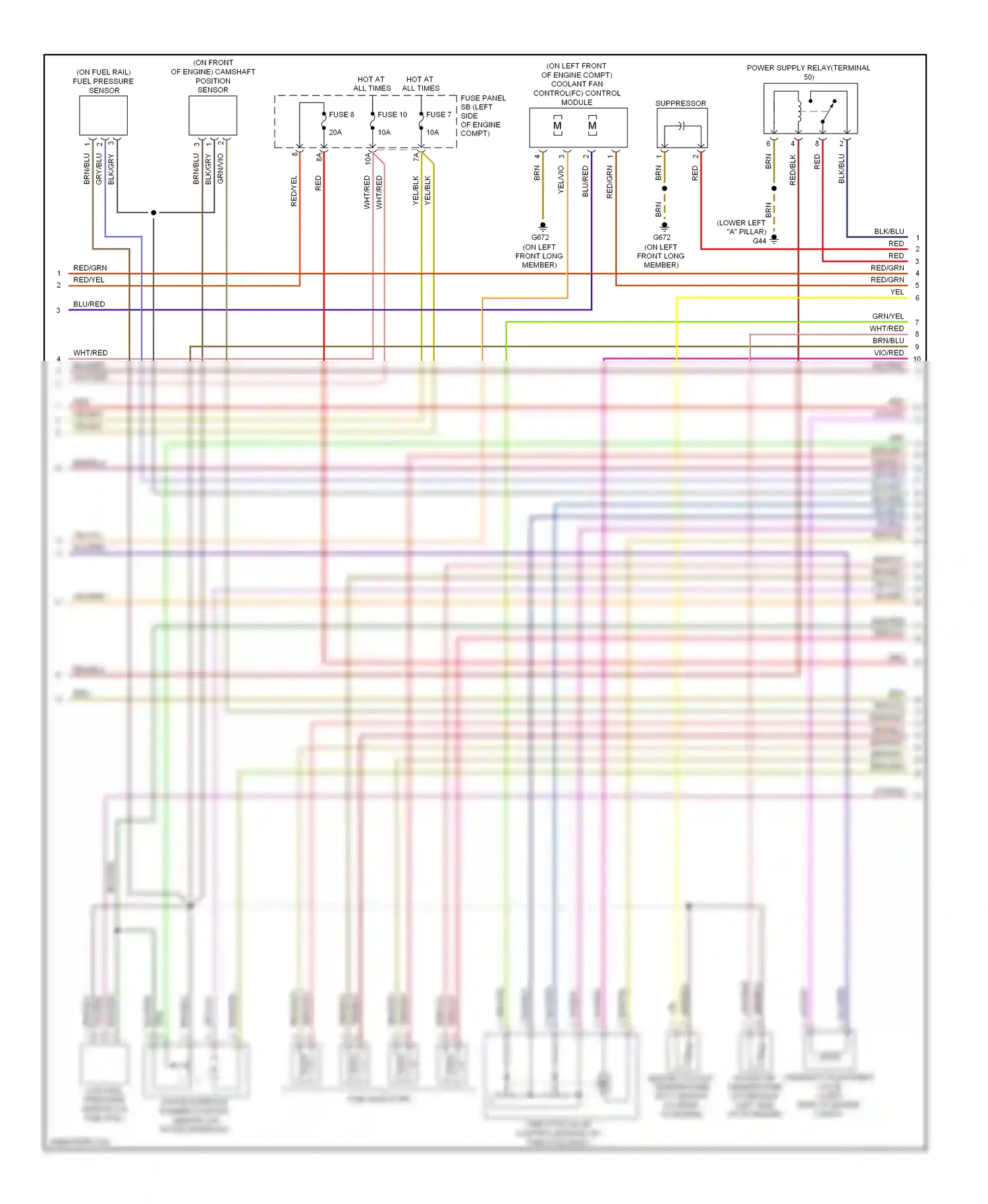 Wiring diagram brn/blu for Audi TT 8J (2006-2010) (10 of 22)