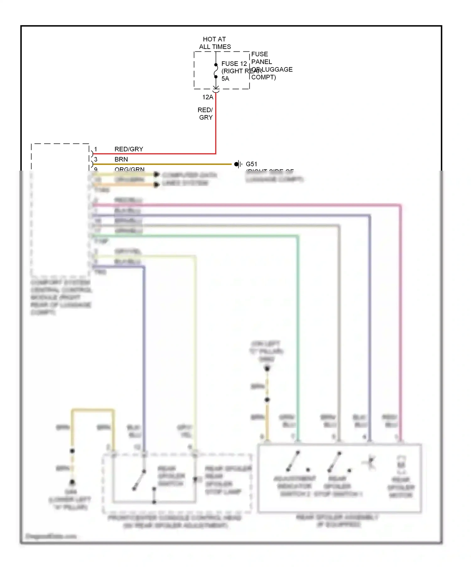 Wiring diagram computer data lines system for Audi TT 8J (2006-2010) (3 of 56)