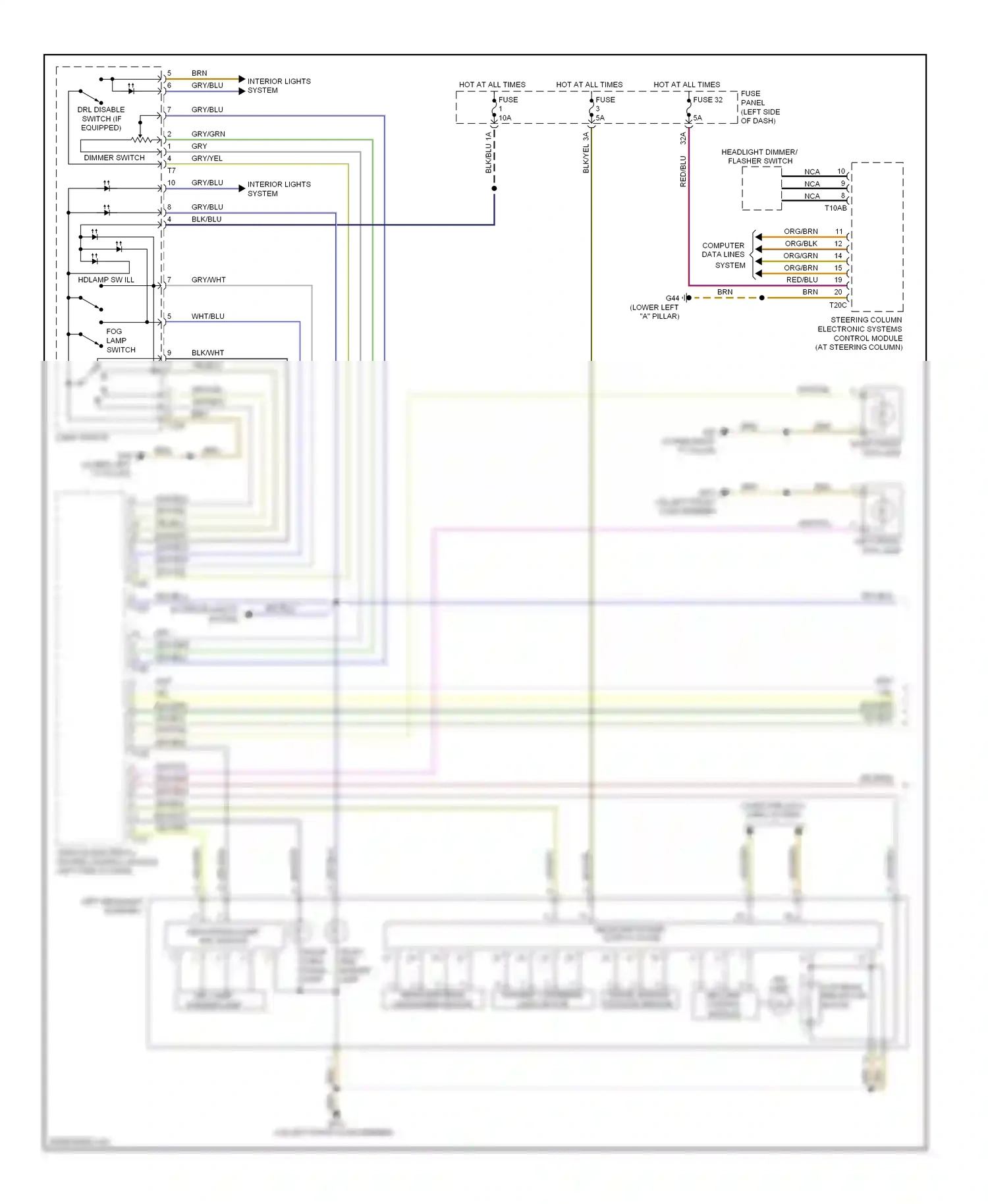Wiring diagram computer data lines system for Audi TT 8J (2006-2010) (23 of 56)