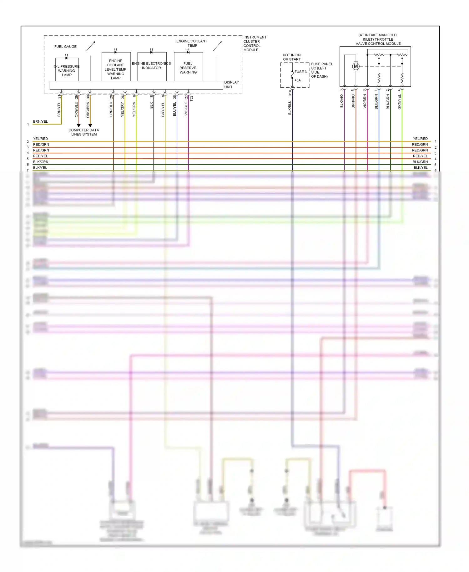 Wiring diagram display unit for Audi TT 8J (2006-2010) (3 of 3)