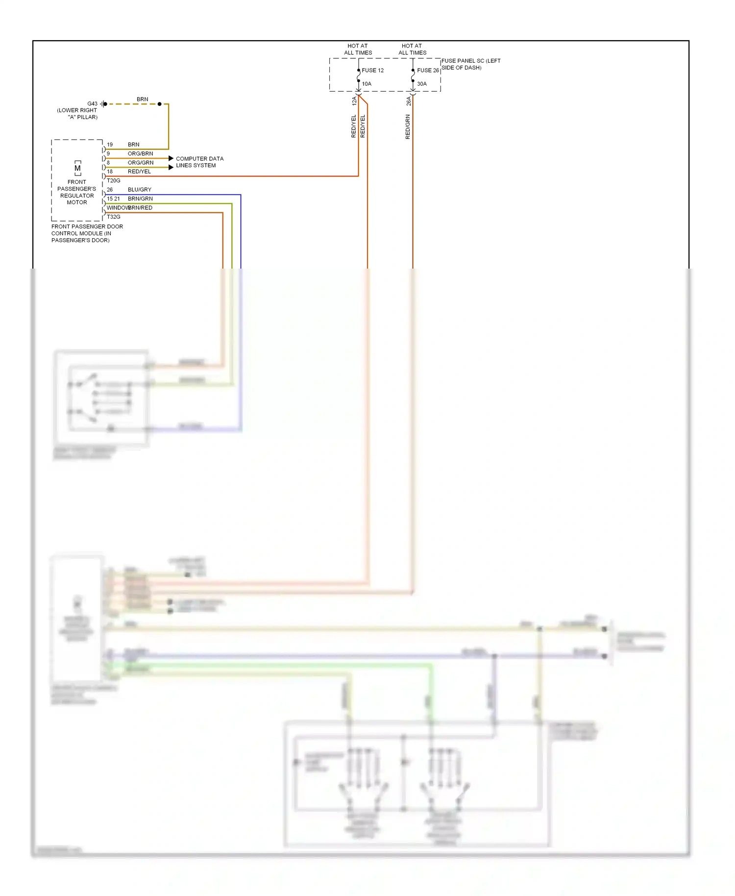 Wiring diagram fuse 26 for Audi TT 8J (2006-2010) (4 of 5)