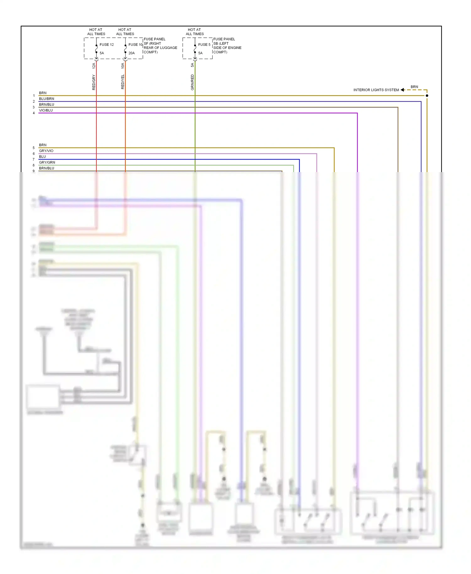 Wiring diagram grn/red for Audi TT 8J (2006-2010) (4 of 17)