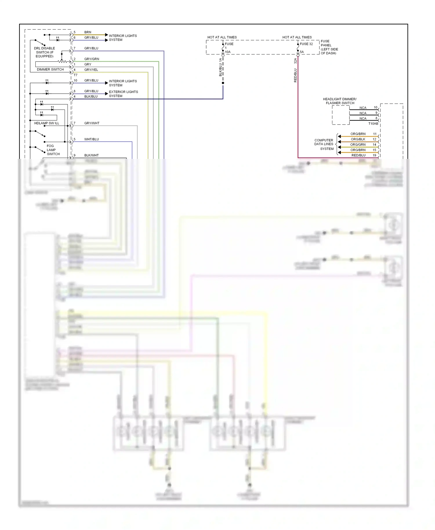 Wiring diagram gry/grn for Audi TT 8J (2006-2010) (9 of 12)