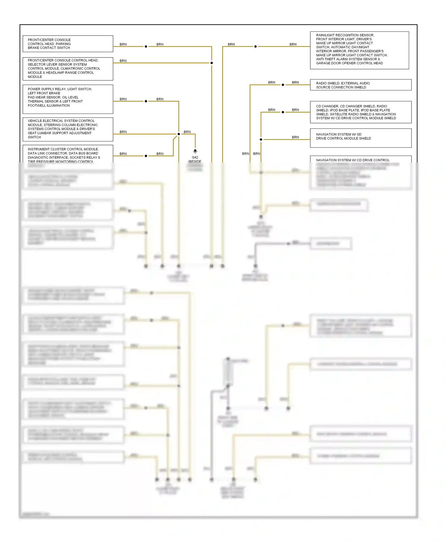 Wiring diagram module, vehicle positioning system interface control module for Audi TT 8J (2006-2010) (1 of 1)