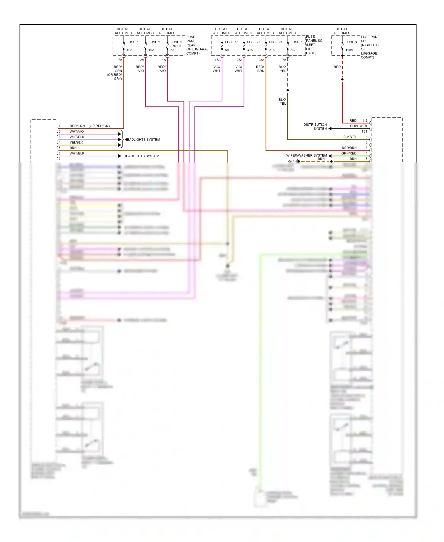 Audi TT 8J (2006-2010) nca wiring diagram  (6 of 46)