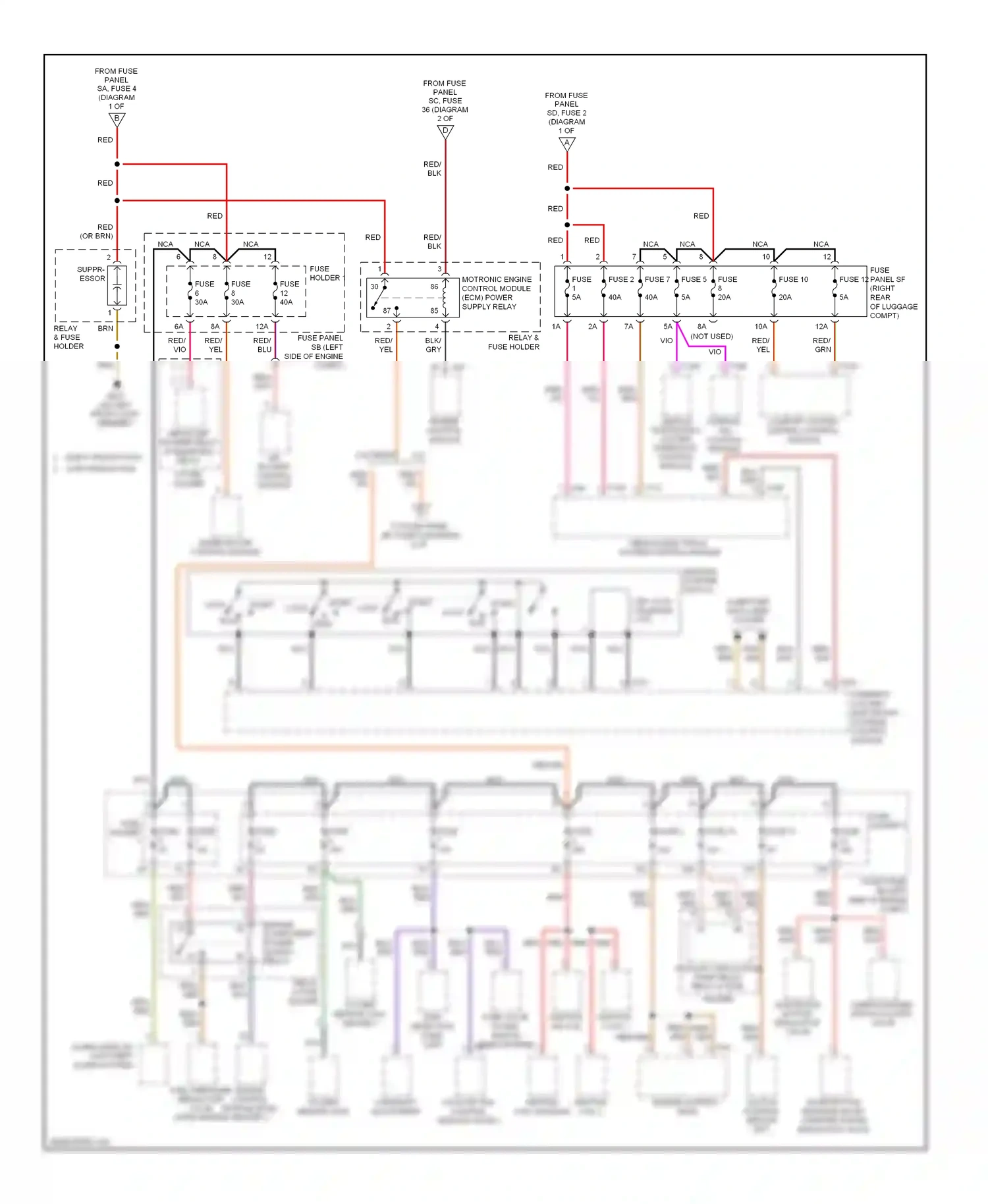 Wiring diagram red for Audi TT 8J (2006-2010) (32 of 48)