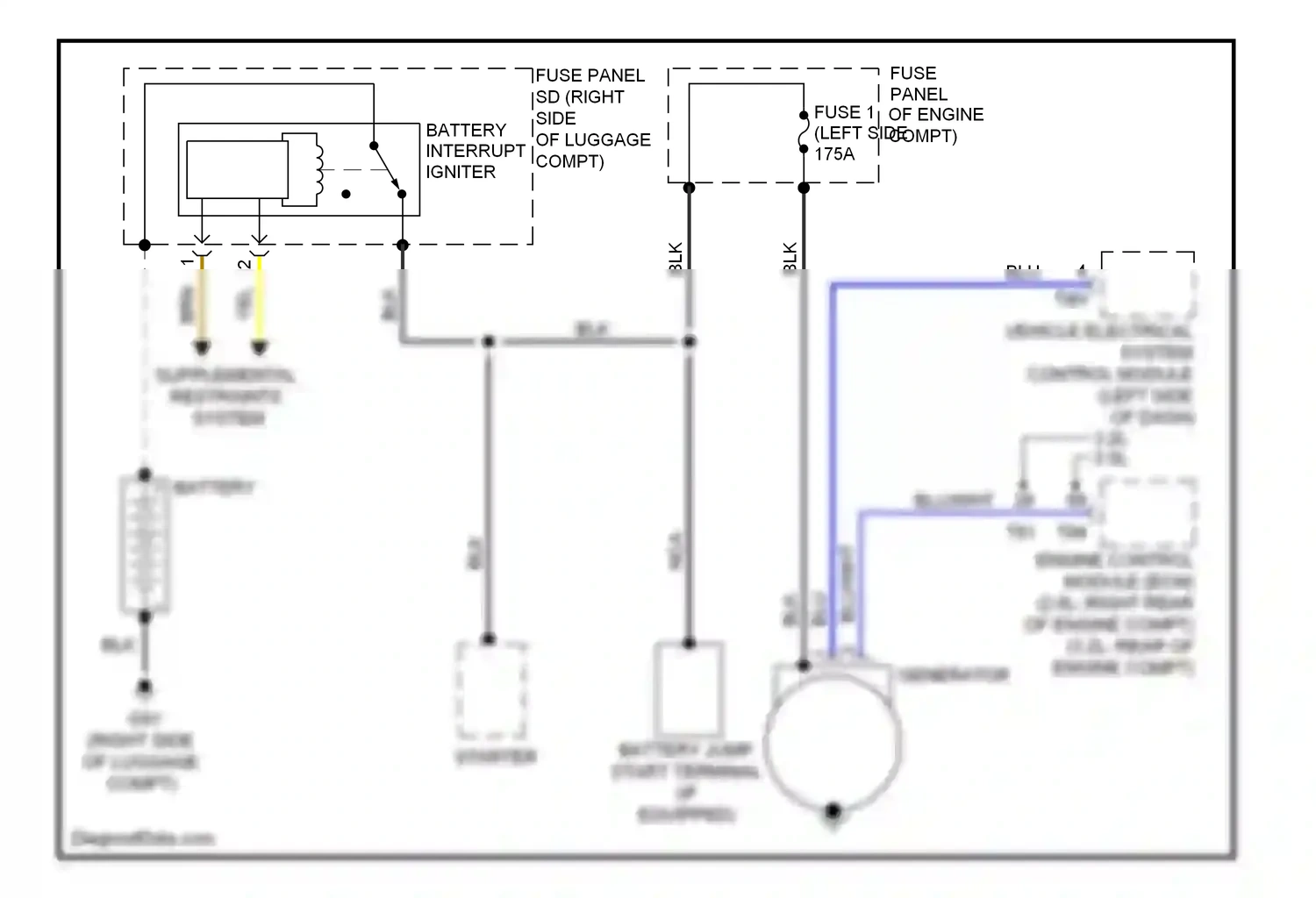 Audi TT 8J (2006-2010) vehicle electrical system control module (left side of dash) wiring diagram  (22 of 26)