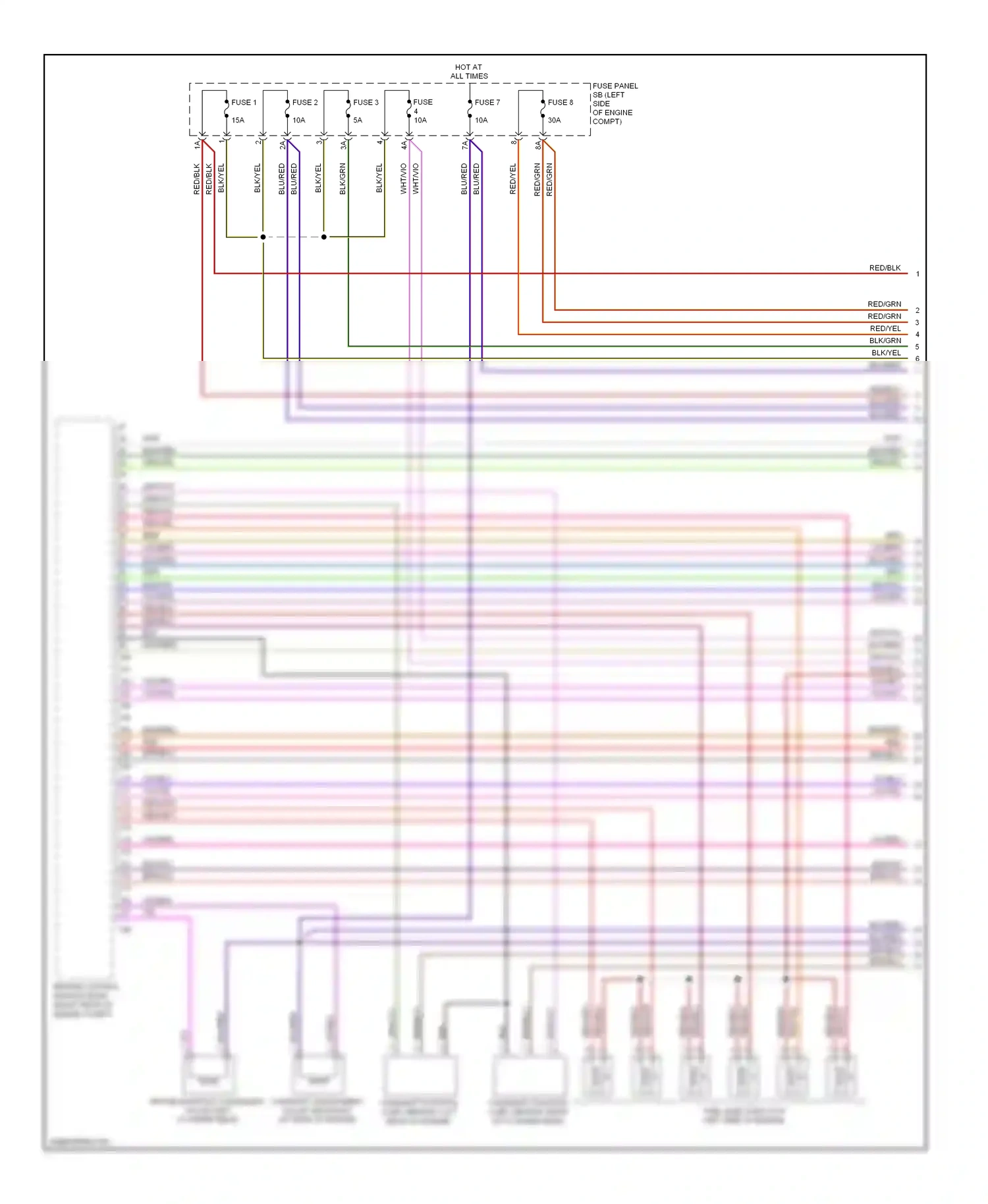 Wiring diagram vio/blu for Audi TT 8J (2006-2010) (7 of 16)