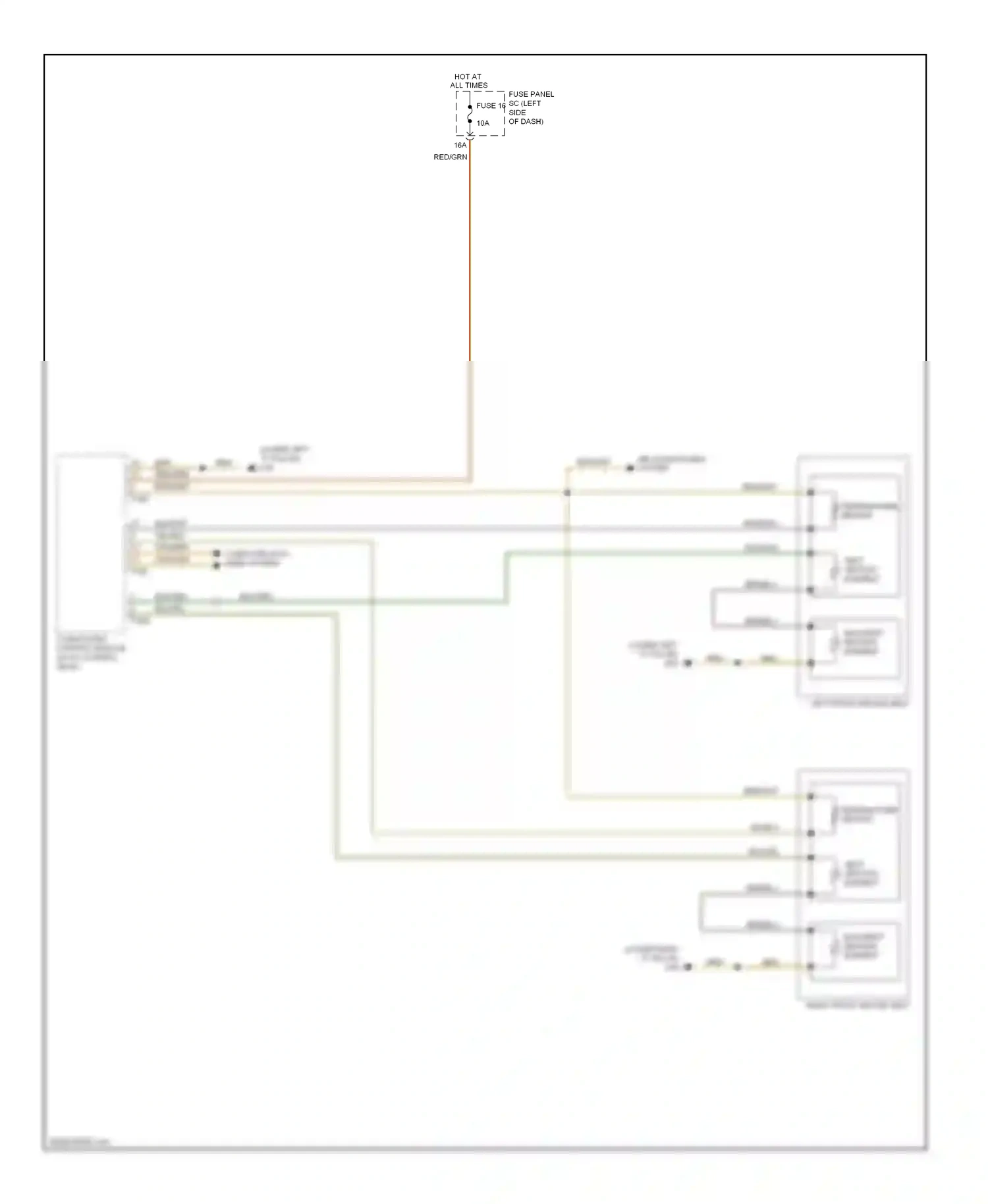 Wiring diagram yel/blu for Audi TT 8J (2006-2010) (16 of 19)
