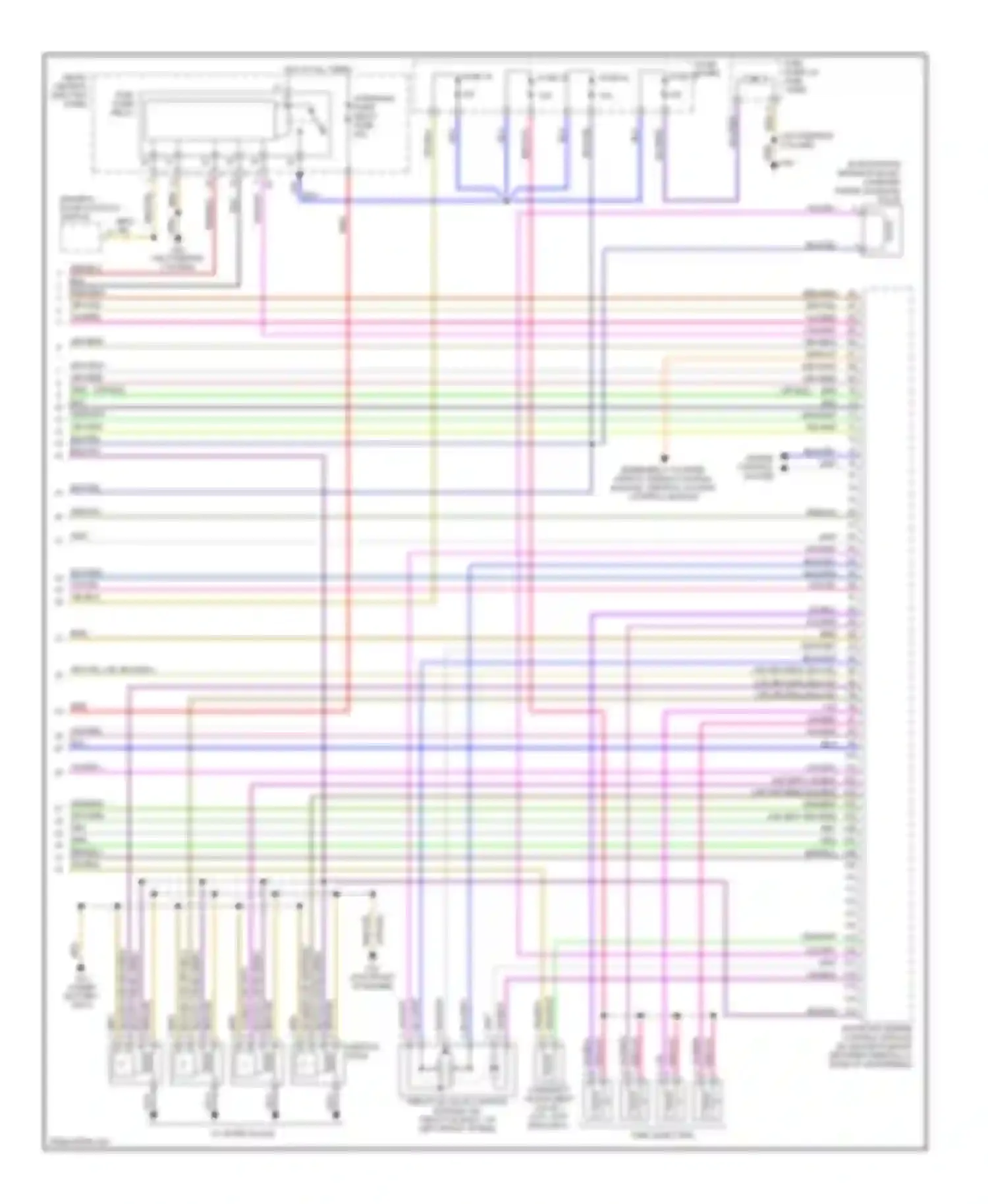 TT Audi 8N facelift (2003-2006): Wiring diagram engine performance 1.8l (3 of 3)