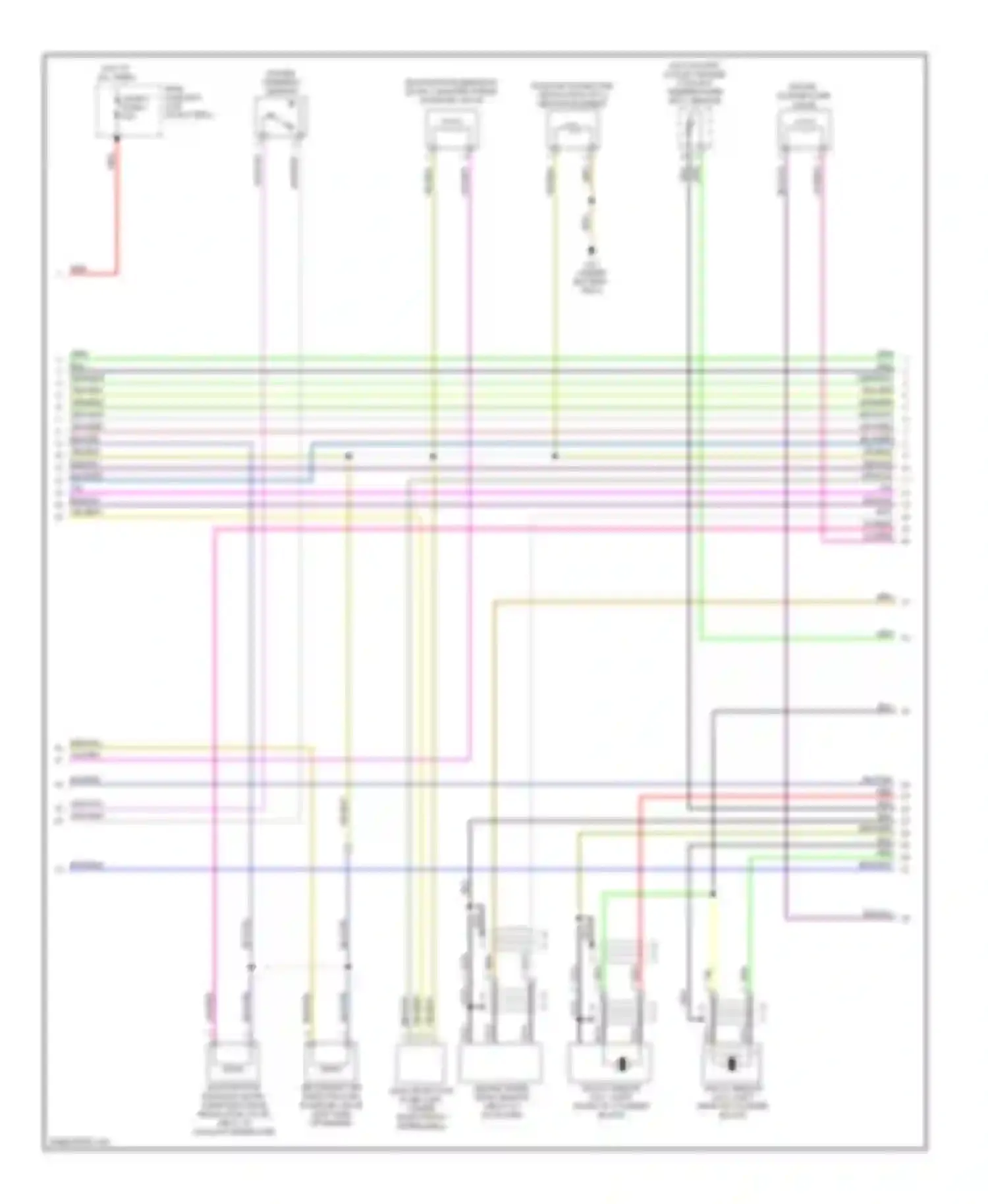 TT Audi 8N facelift (2003-2006): Wiring diagram engine performance 3.2l (2 of 4)