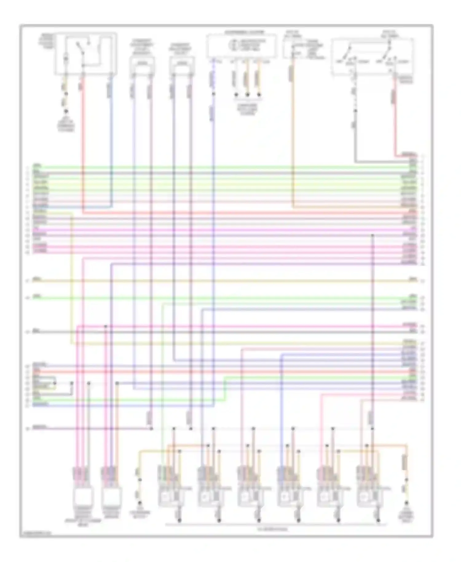 TT Audi 8N facelift (2003-2006): Wiring diagram engine performance 3.2l (3 of 4)