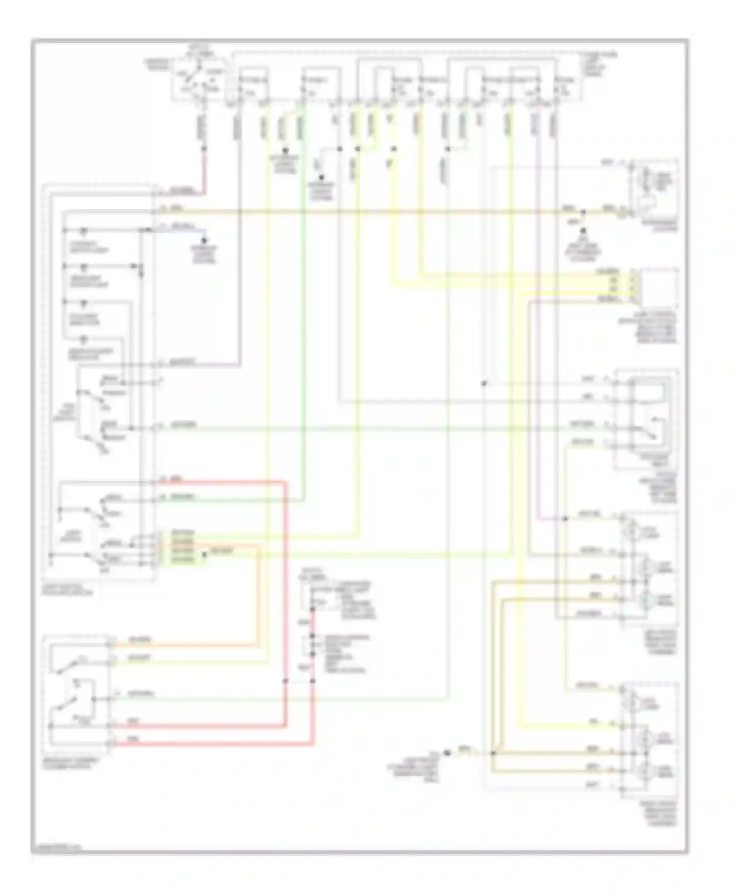 TT Audi 8N facelift (2003-2006): Headlamps circuit, with drl