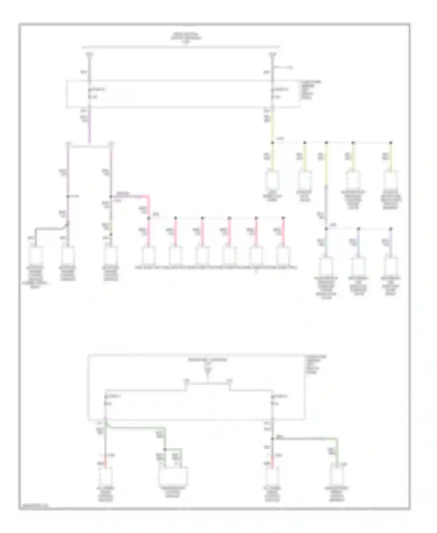 TT Audi 8N facelift (2003-2006): Power distribution circuit (4 of 4)