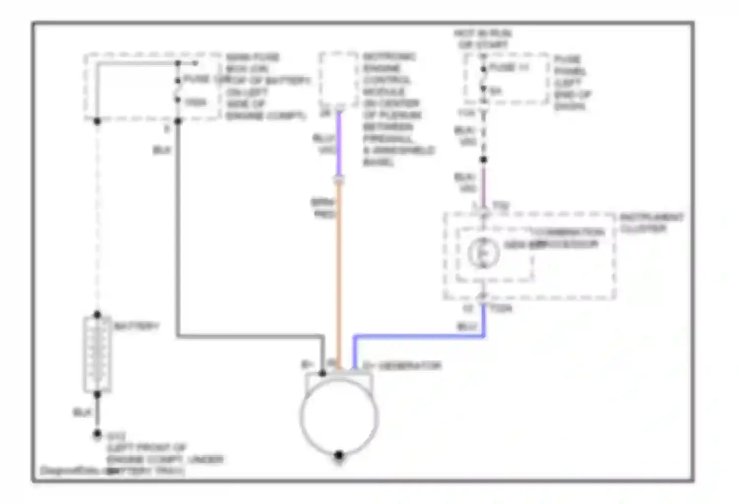 TT Audi 8N facelift (2003-2006): Charging circuit