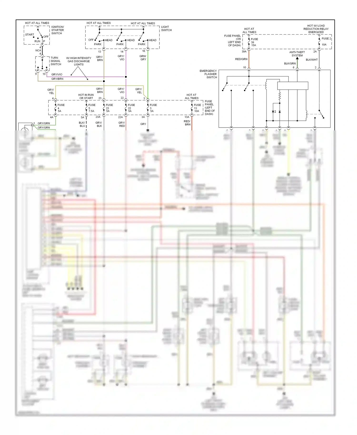 Wiring diagram all- wheel drive control module for Audi TT 8N facelift (2003-2006) (2 of 3)