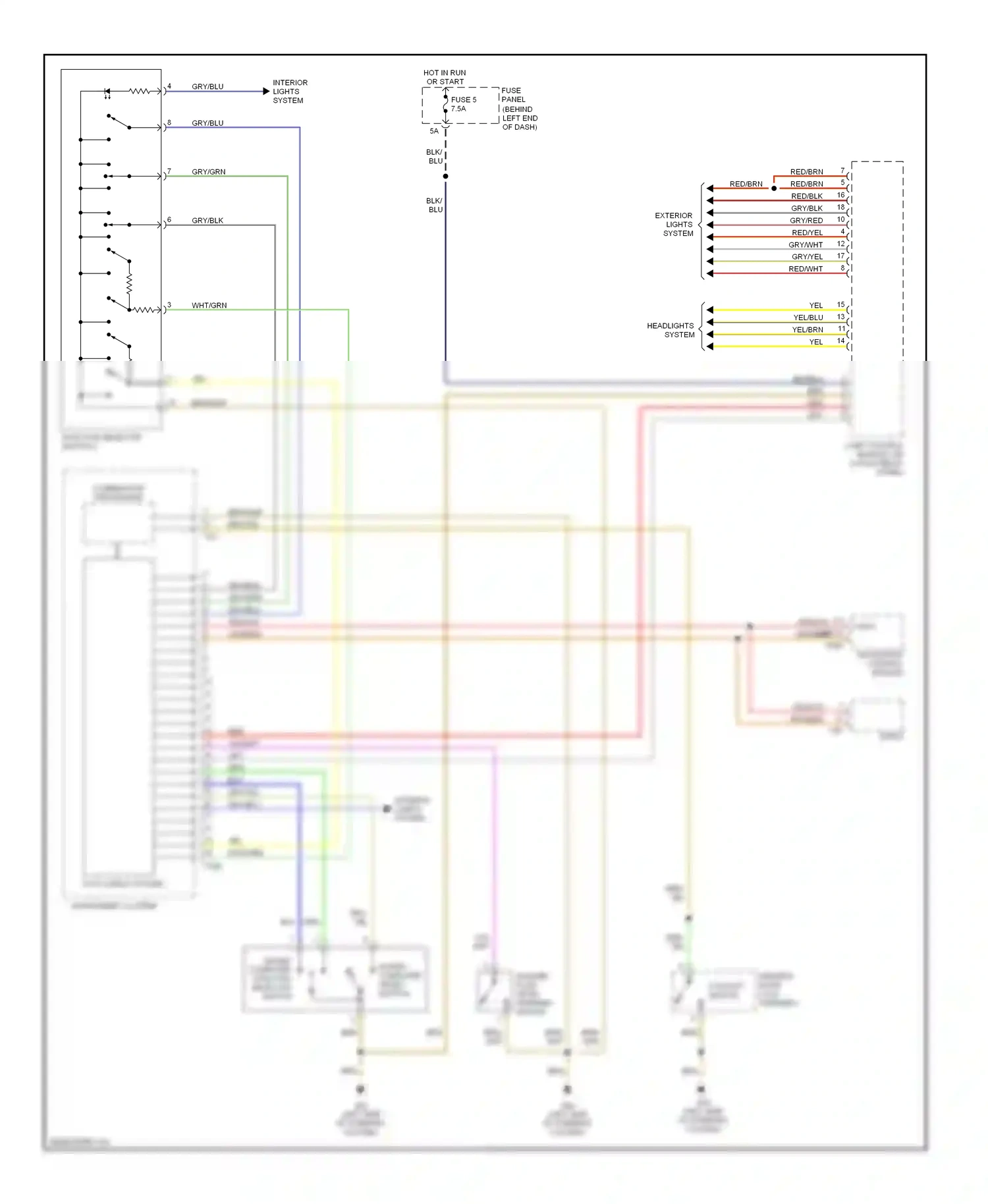 Wiring diagram auto check system for Audi TT 8N facelift (2003-2006) (1 of 6)