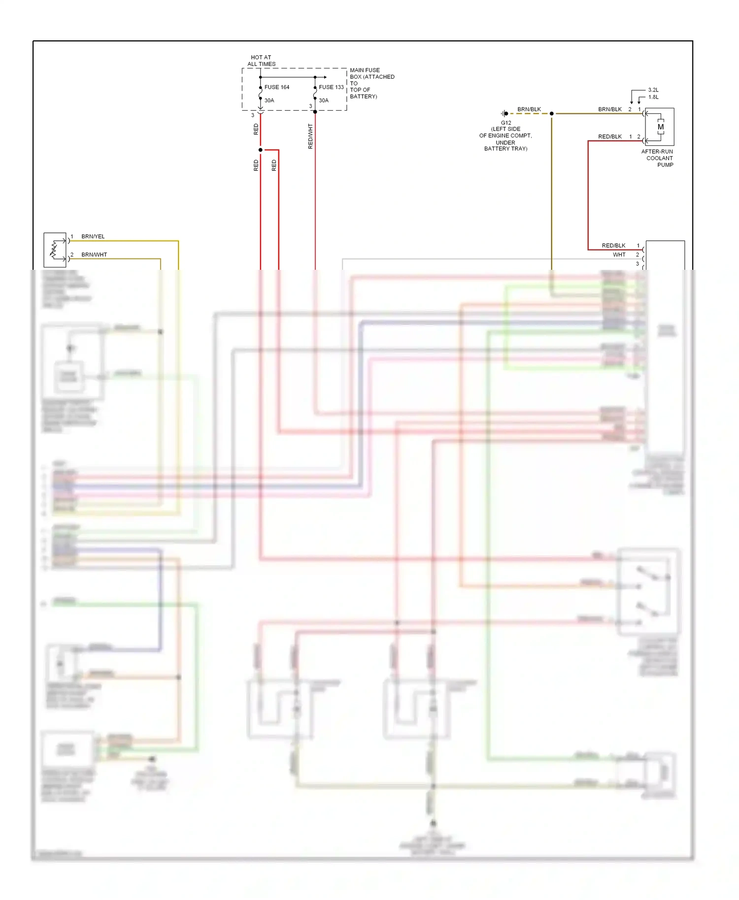 Wiring diagram coolant fan for Audi TT 8N facelift (2003-2006) (1 of 2)