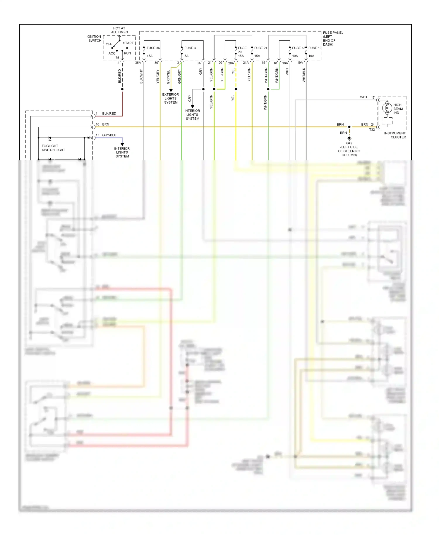 Wiring diagram fuse 19 for Audi TT 8N facelift (2003-2006) (1 of 1)