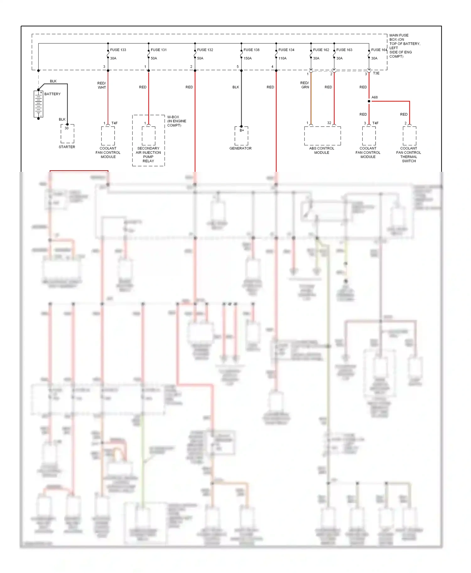 Audi TT 8N facelift (2003-2006) motronic engine control module (ecm) wiring diagram  (1 of 1)