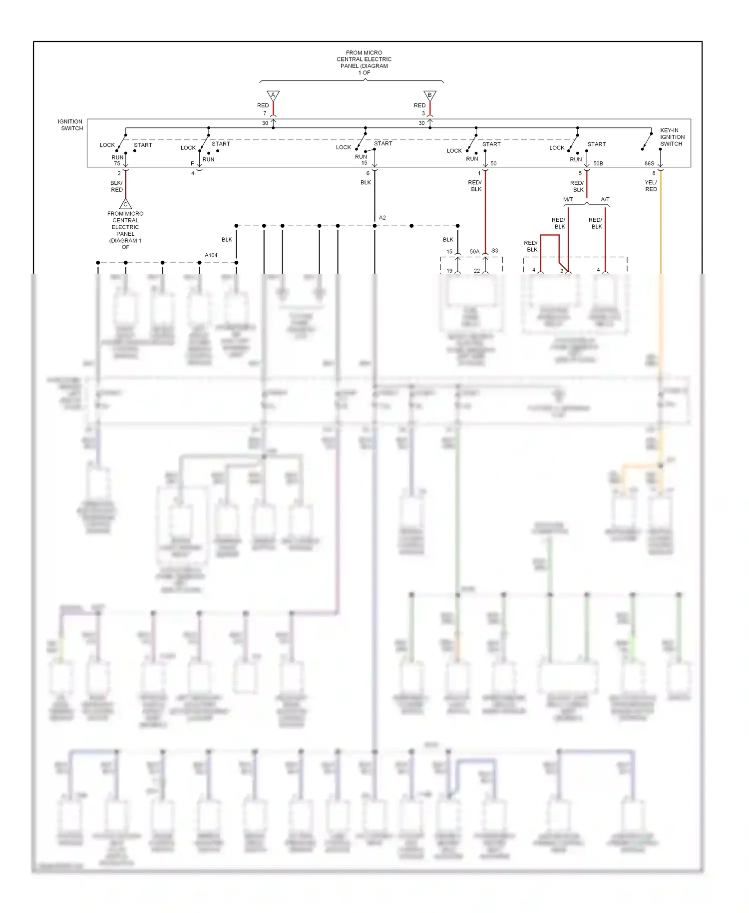 Wiring diagram operating electronics, telephone control module for Audi TT 8N facelift (2003-2006) (2 of 2)