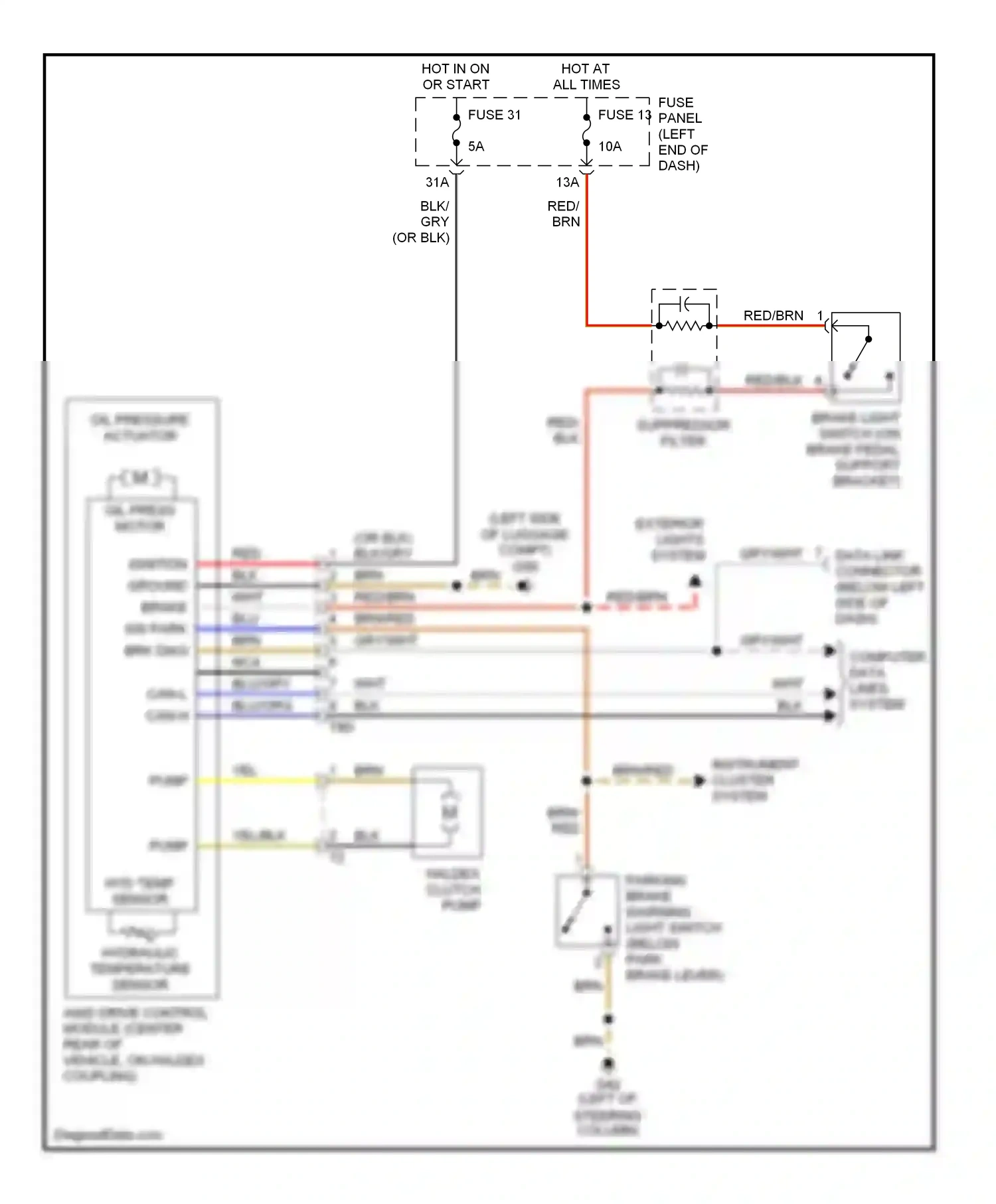 Wiring diagram red/brn for Audi TT 8N facelift (2003-2006) (12 of 18)