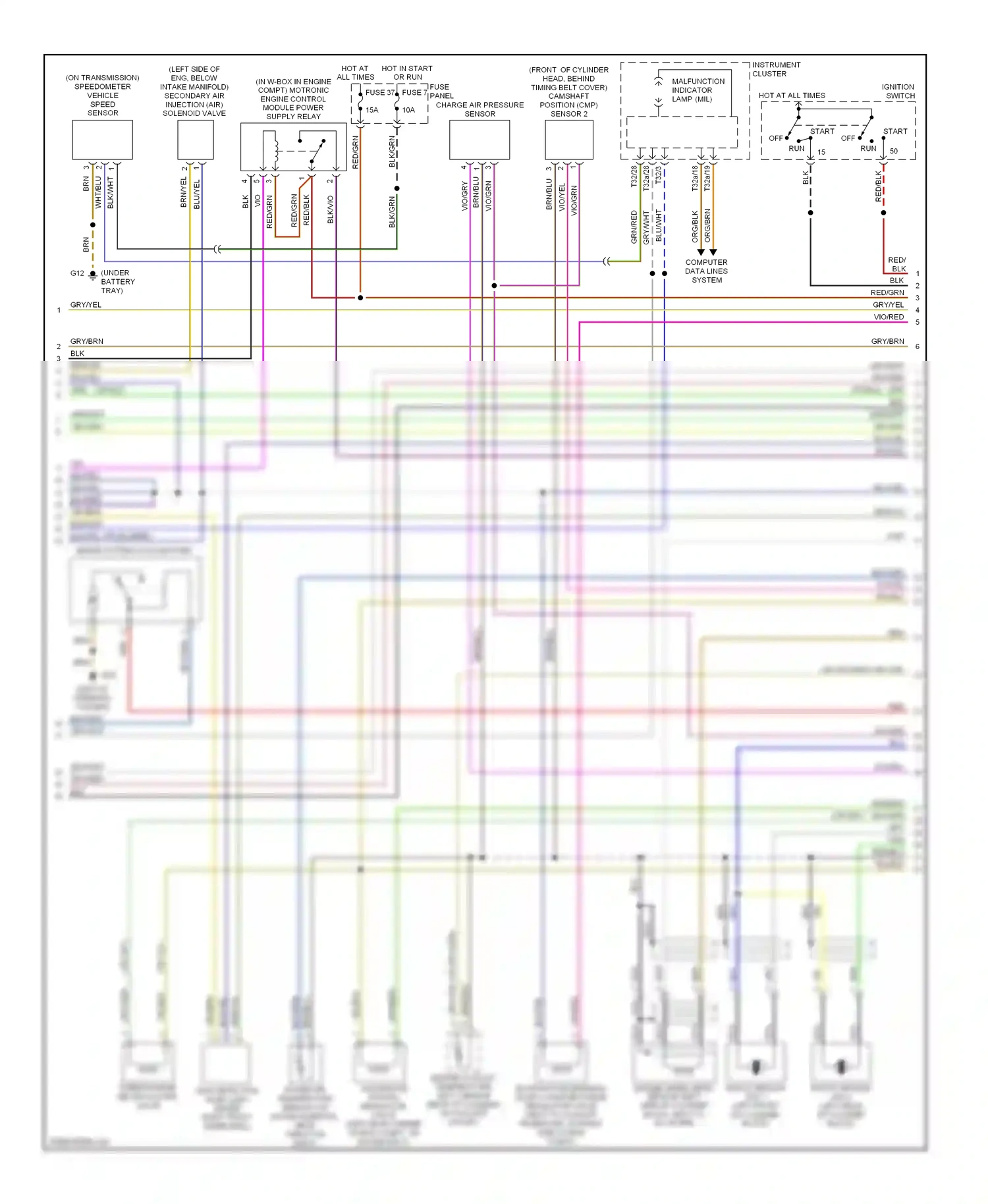 Wiring diagram vio/grn for Audi TT 8N facelift (2003-2006) (6 of 14)