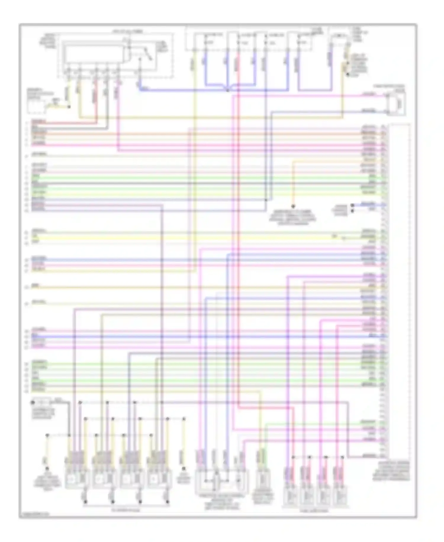 TT Audi 8N (1998-2003): Wiring diagram engine performance 1.8l (3 of 3)